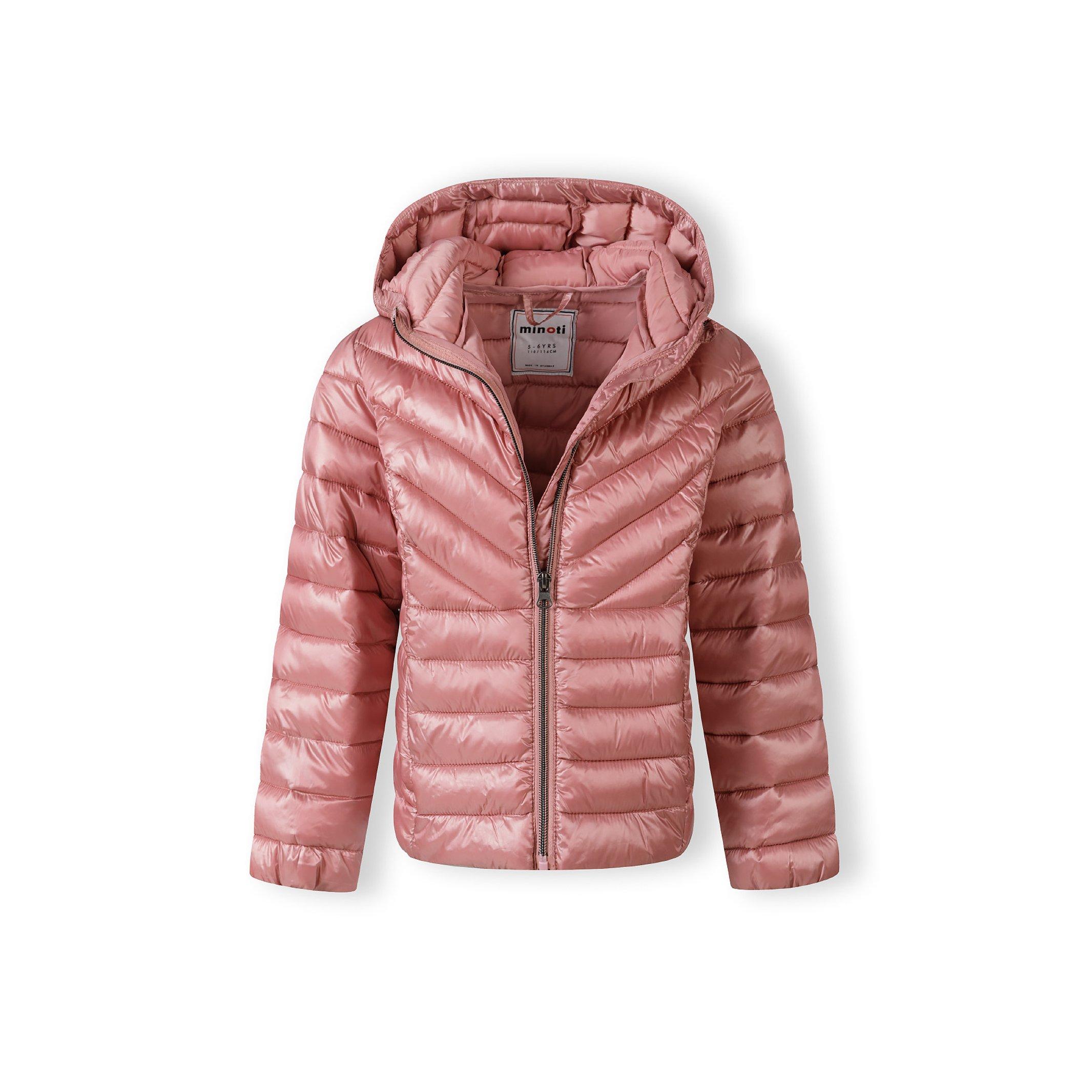 Cuivre - Minoti - Girls quilted hooded jacket with zip fastening copper - 4