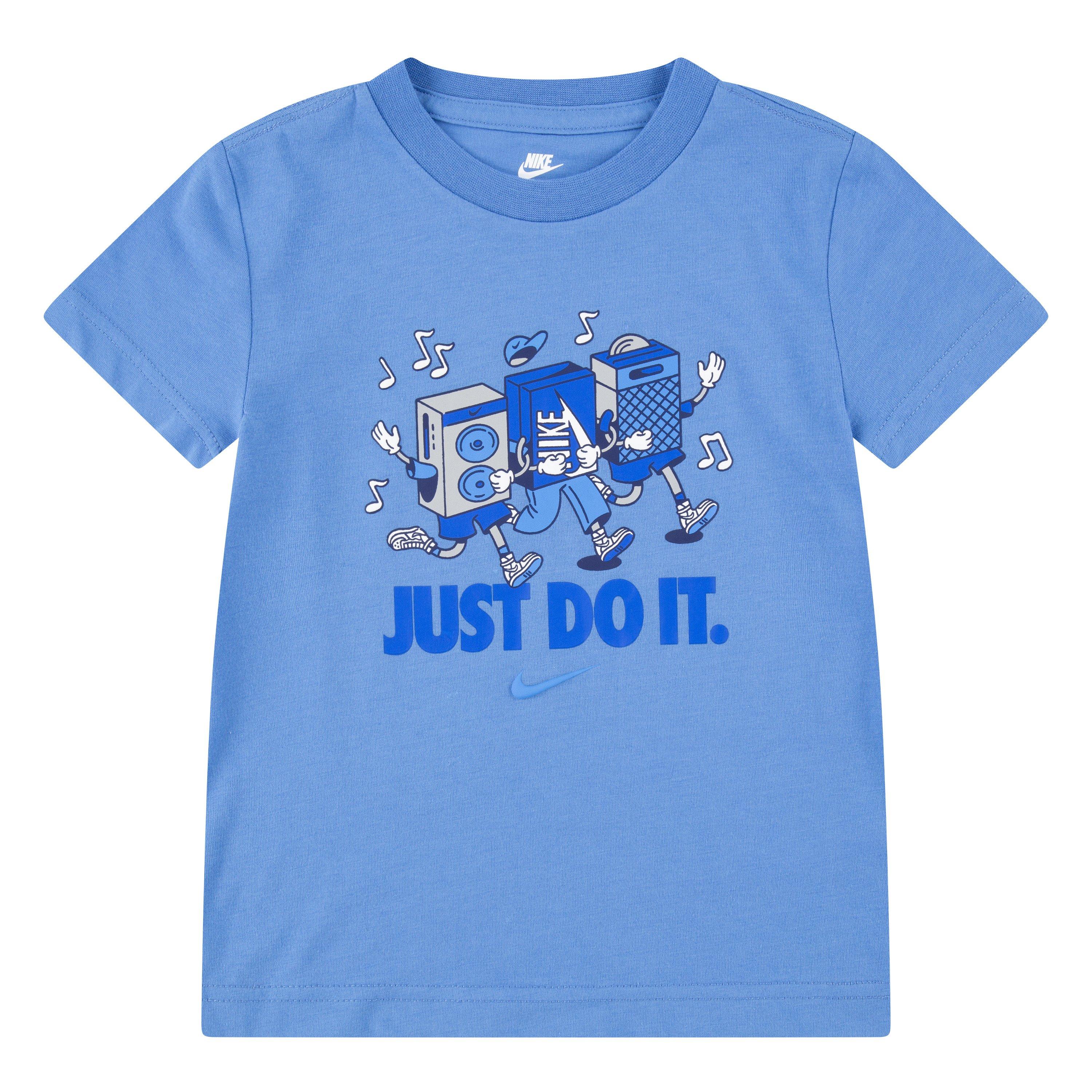 Blue Beyond - Nike - Kids' Music Boxy Short Sleeve T-Shirt - 1