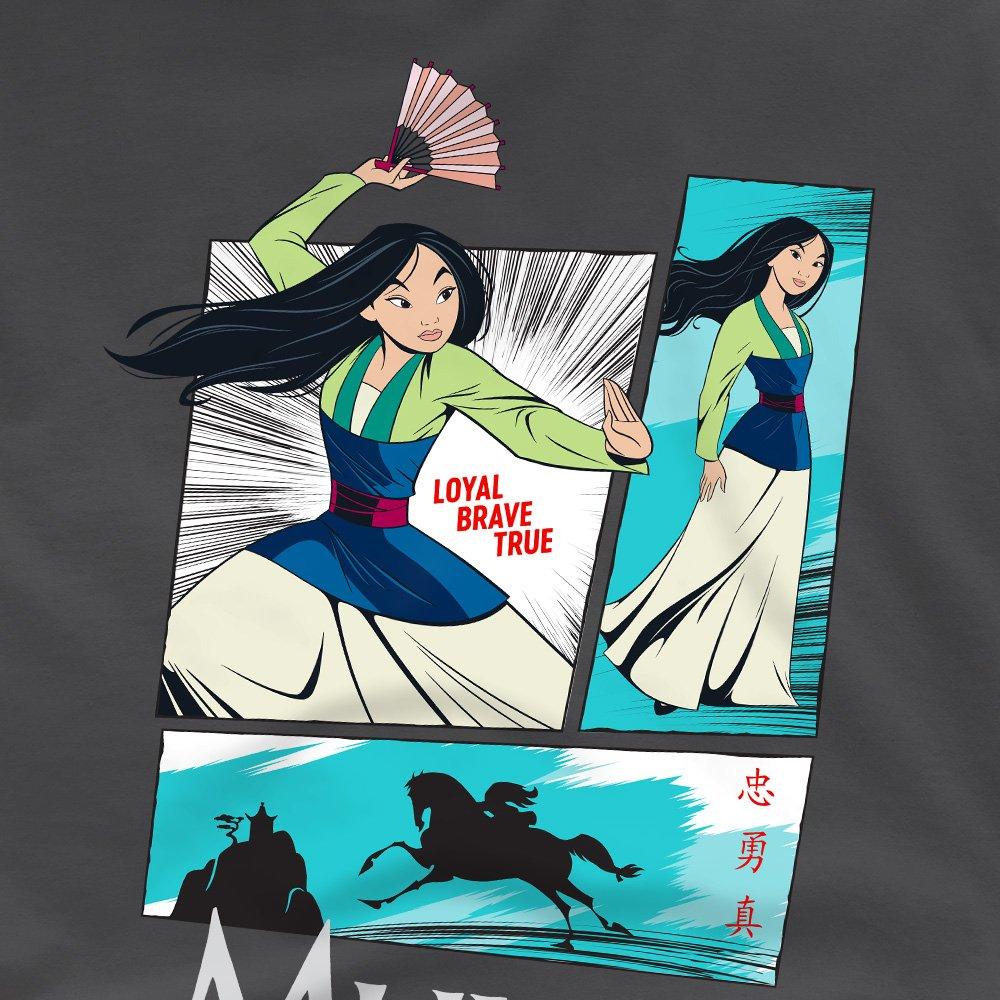 Charcoal - Disney - Mulan Action Panels T-Shirt Charcoal - 2