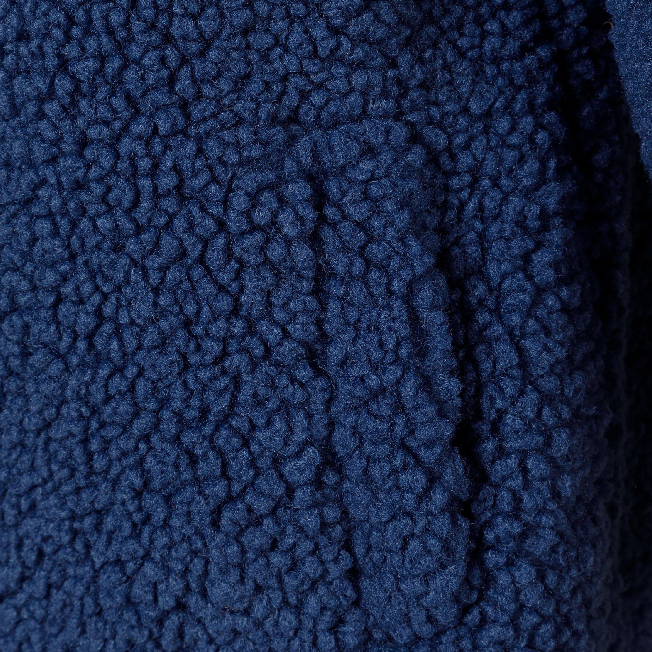 Azul - Minoti - Girls sherpa boucle jacket with satin lining blue - 5