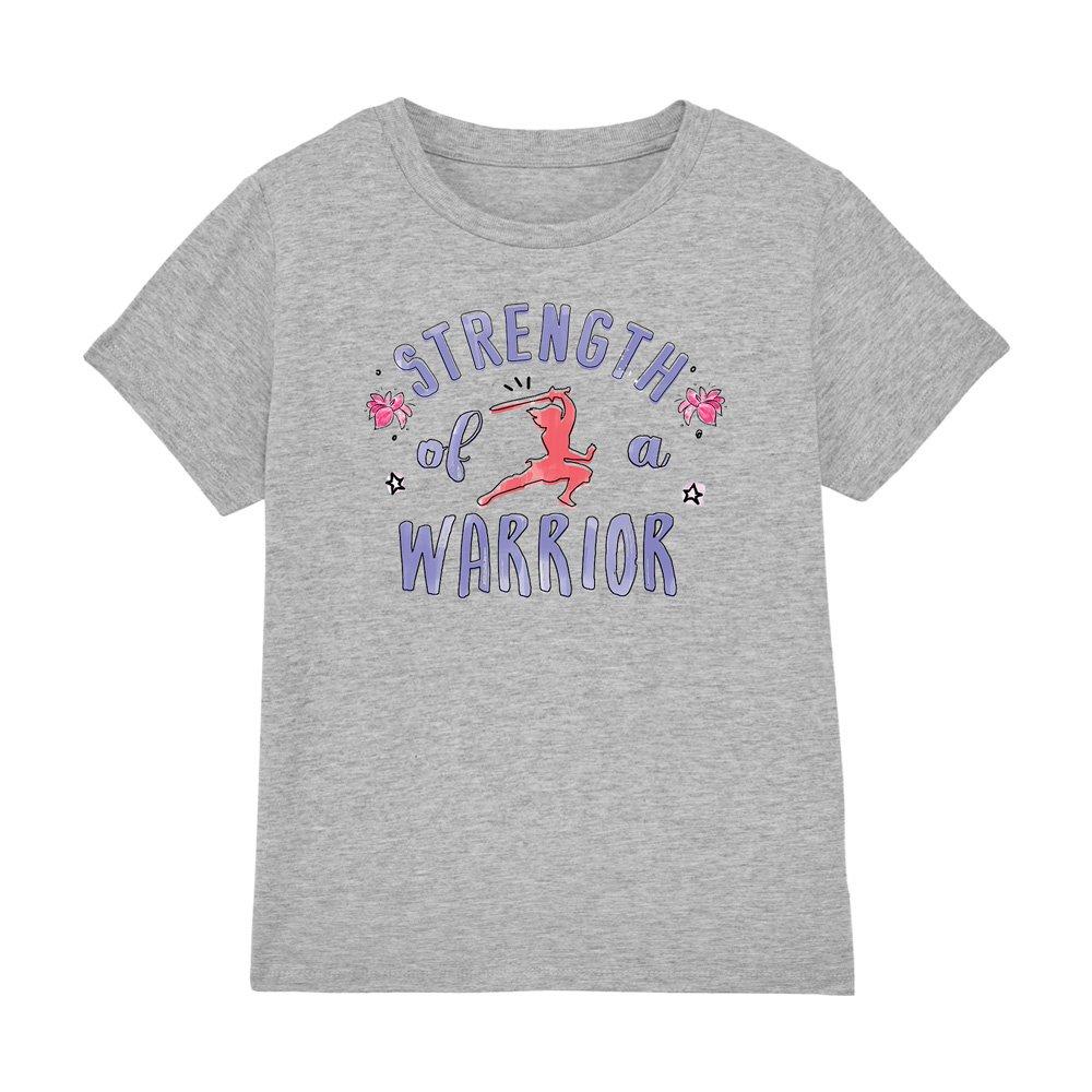 Light Grey - Disney - Mulan Strength Of A Warrior T-Shirt Light Grey - 1