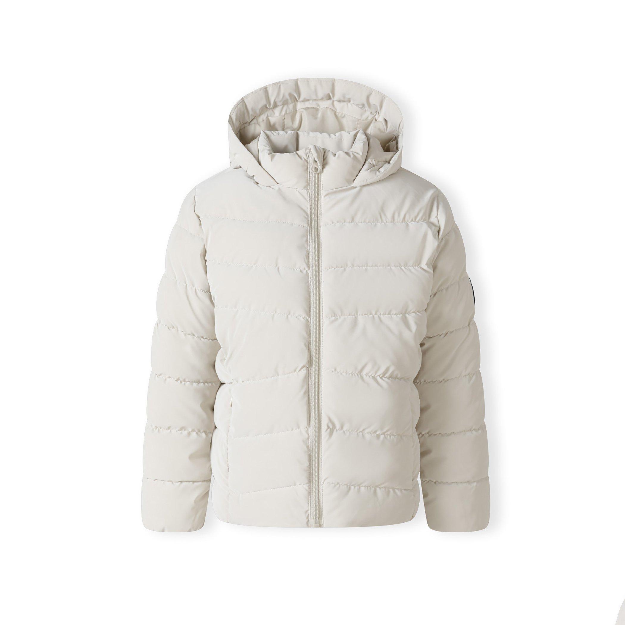 Stone - Minoti - Girls padded jacket velvet feel grey - 1