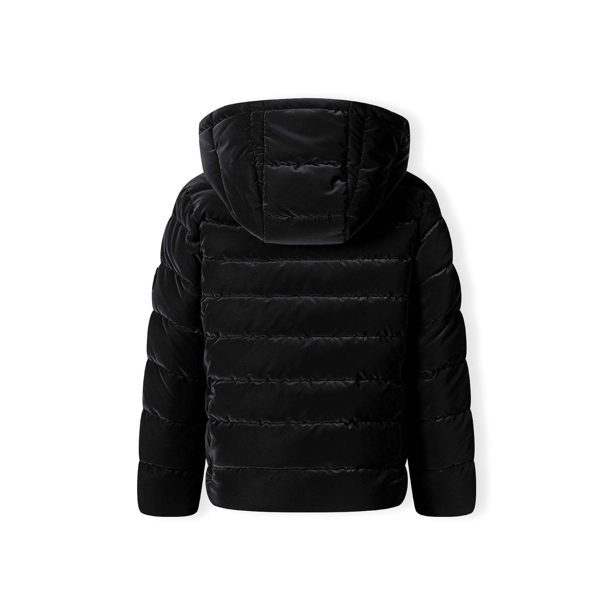 Zwart - Minoti - Girls padded jacket velvet feel black - 4