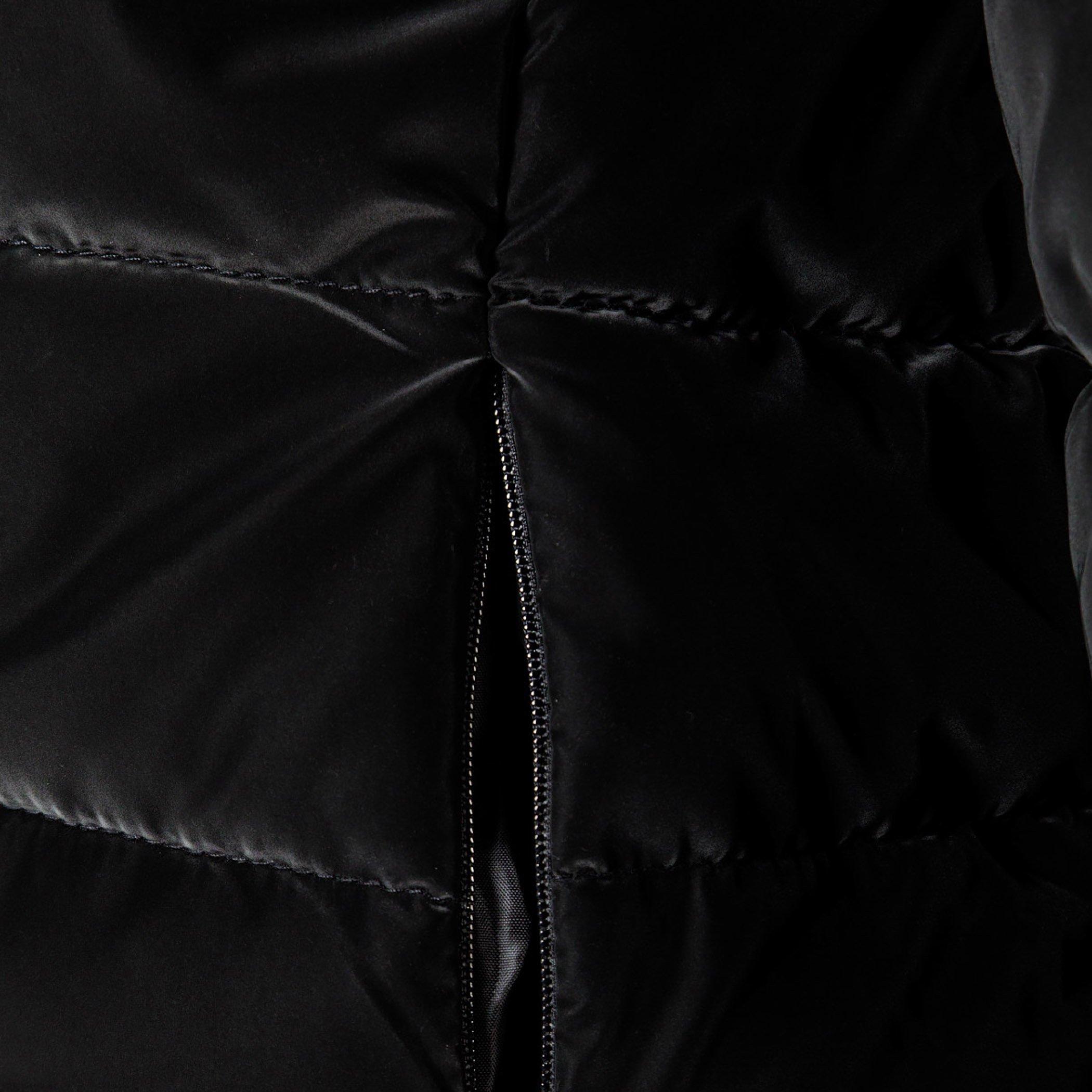 Zwart - Minoti - Girls padded jacket velvet feel black - 7