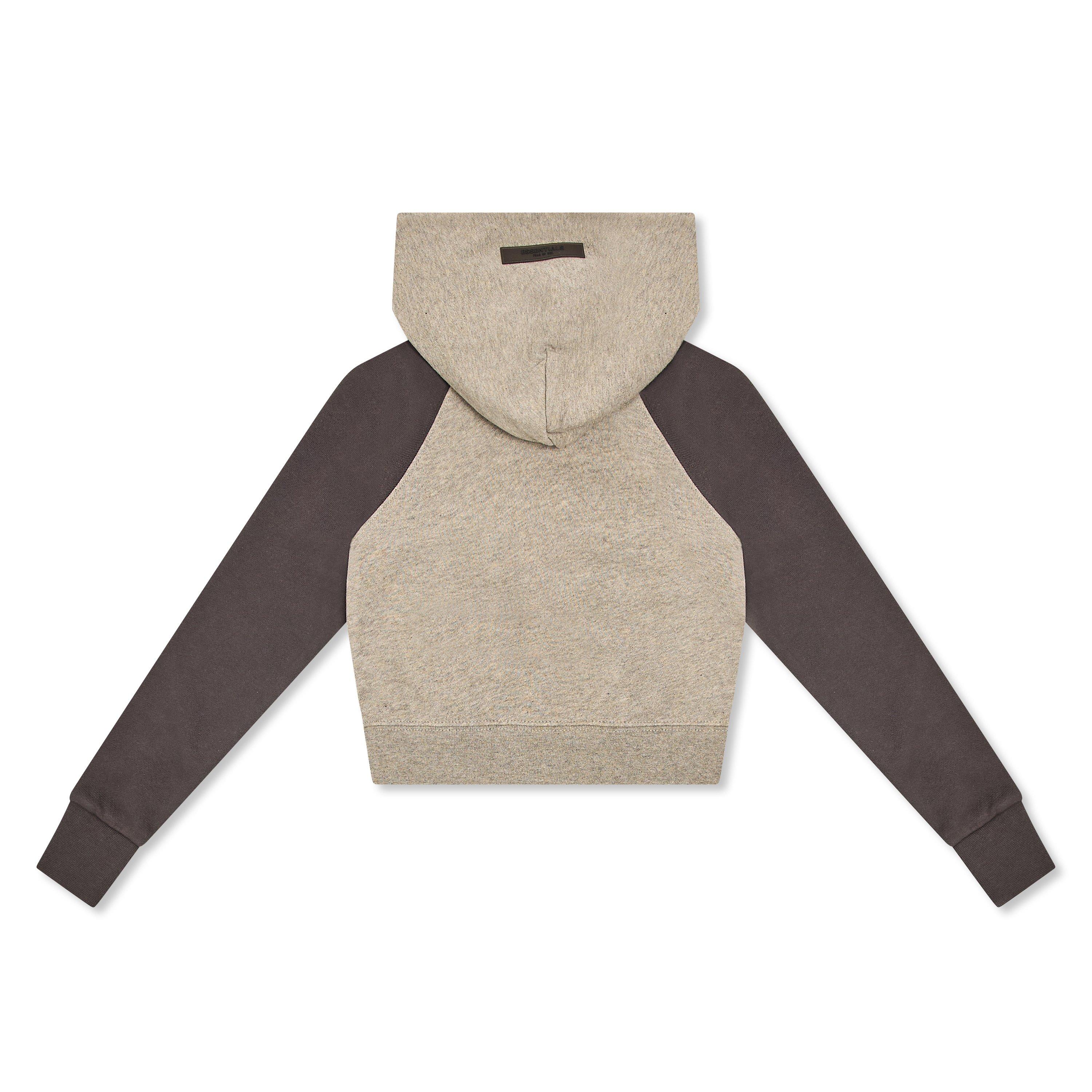 Dark Oatmeal - Fear Of God Essentials - Unisex Kids' Raglan Overhead Hoodie - 2