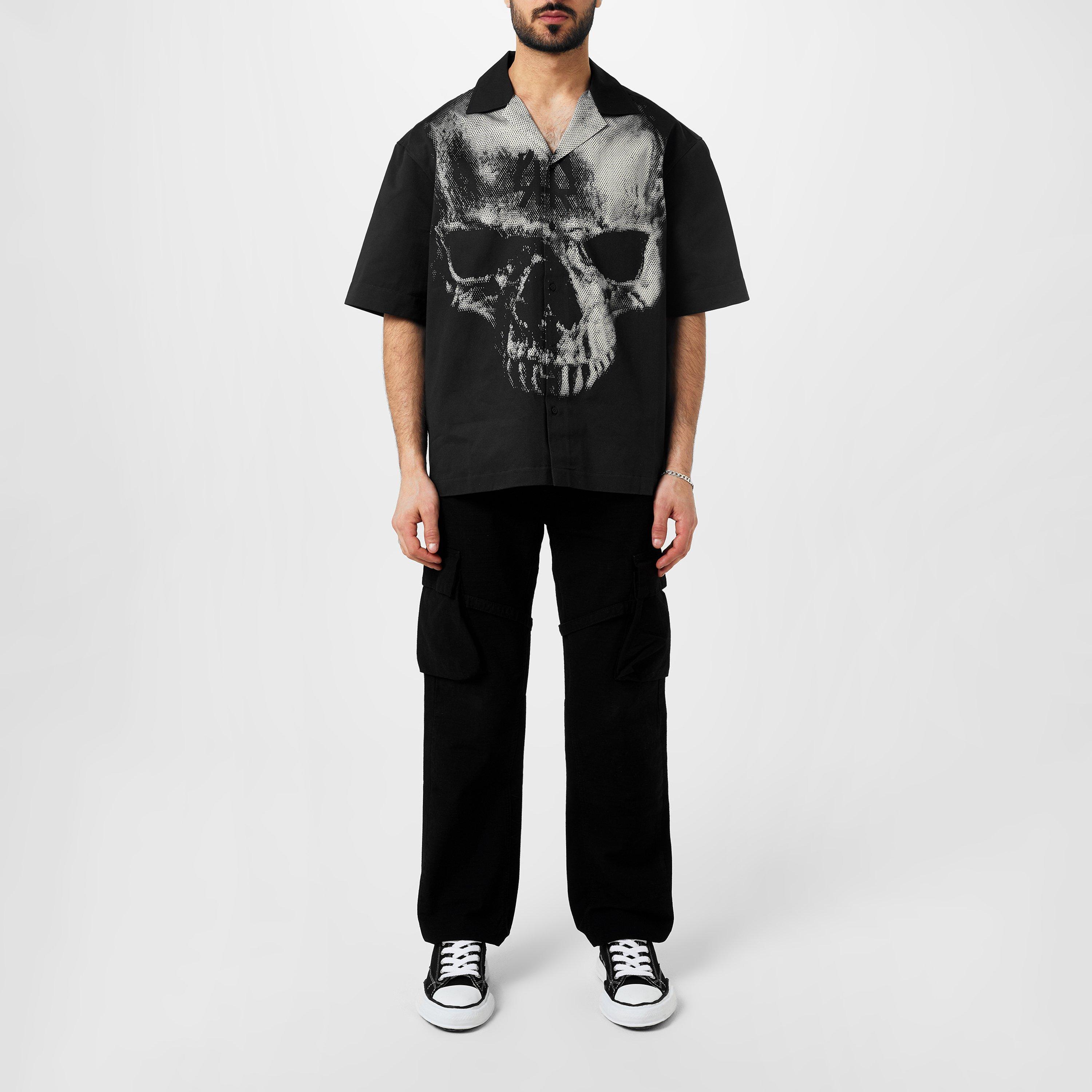 Skull P215 - 44 LABEL GROUP - Men's Short-Sleeve Bowling Shirt - 4