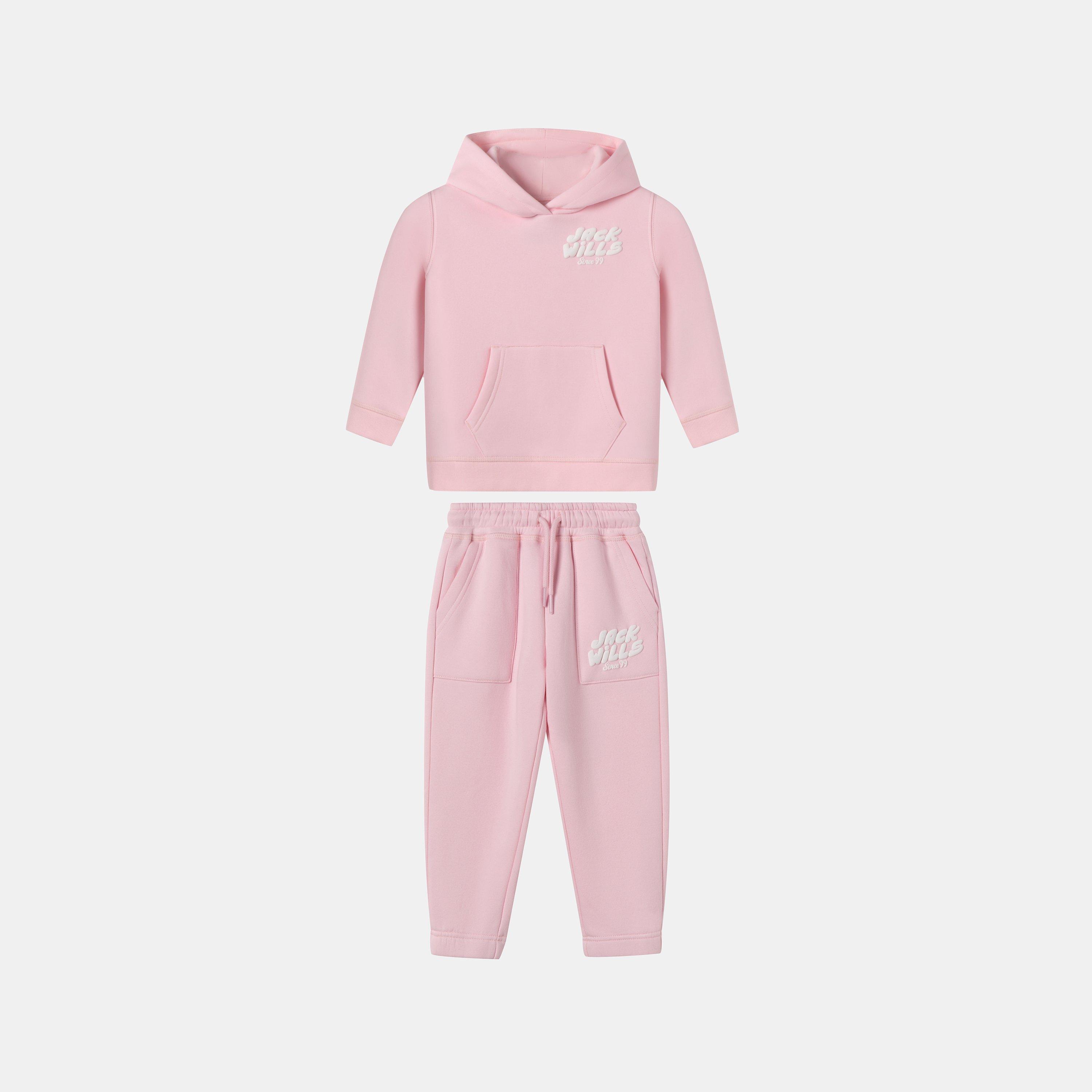 Roze/Wit - Jack Wills - JW  Hoodie & Jogger Set Infant - 1