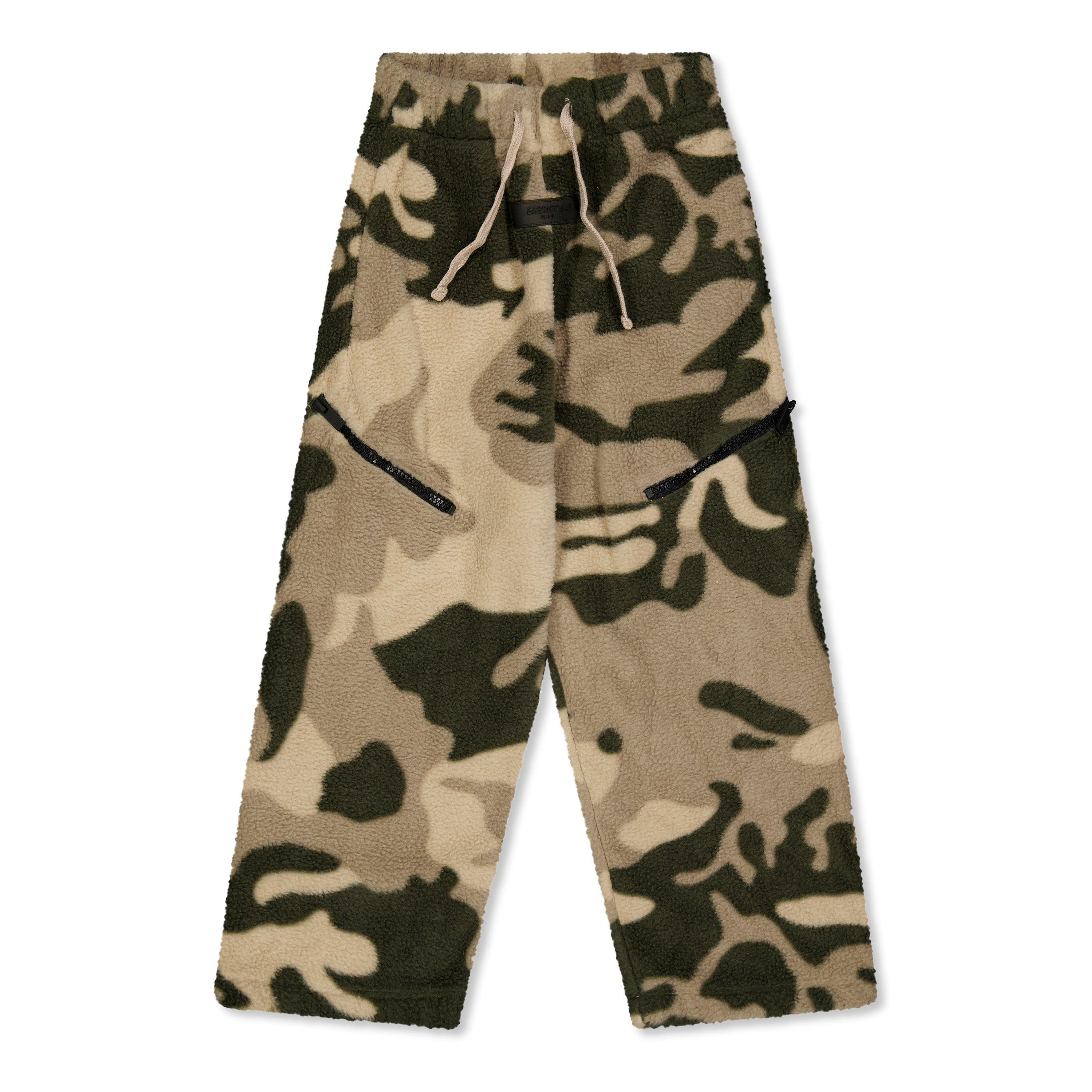 Camouflage - Fear Of God Essentials - Unisex Kids' Relaxed Pant Open Hem Fleece Joggers - 1