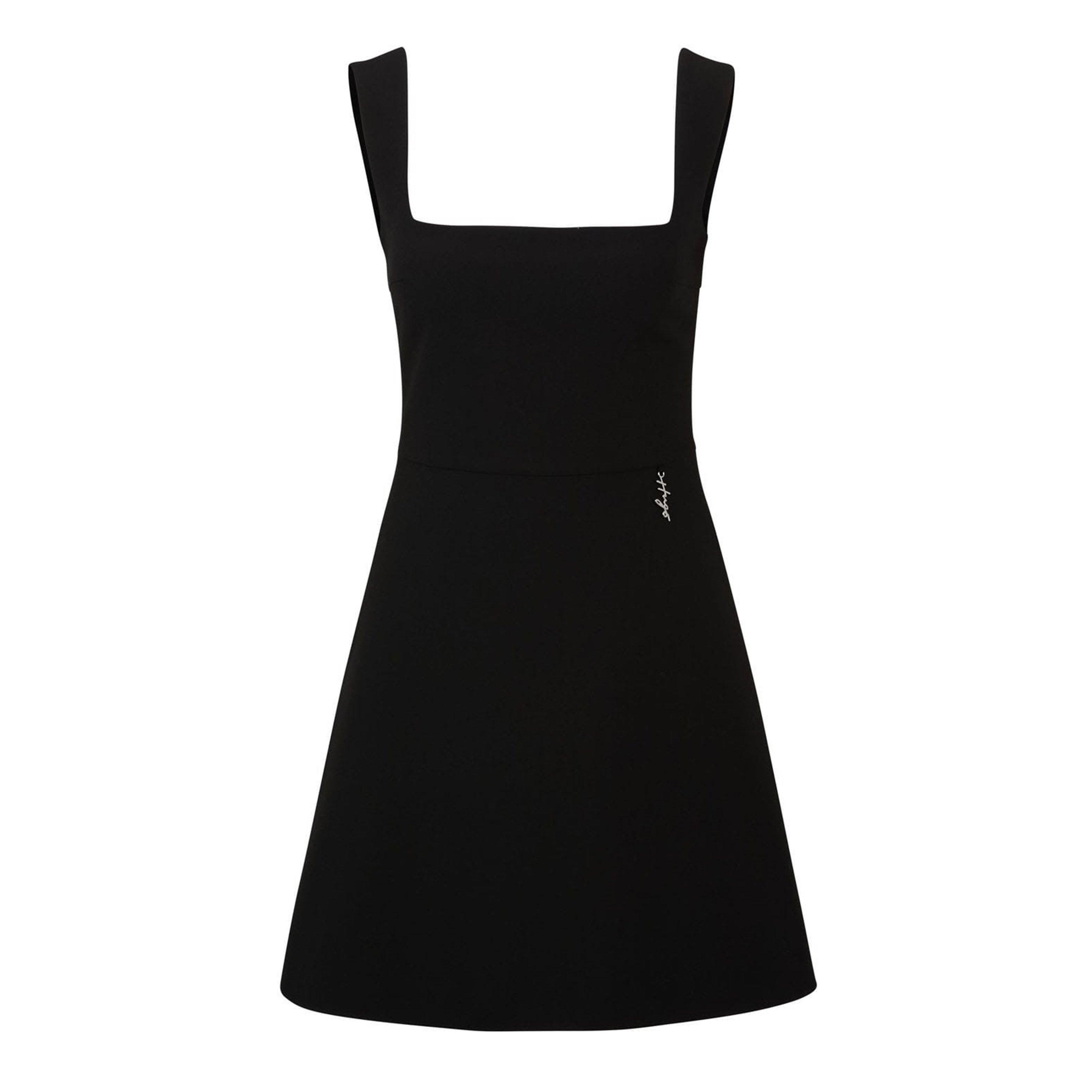 Black - Hugo - Kasanka Metallic Logo Mini Dress - 1