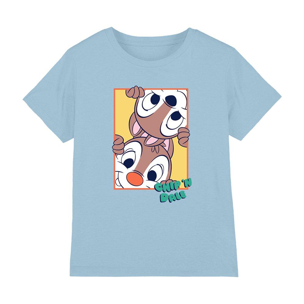 Light Blue - Disney - Chip N Dale Peeking Box Kids T-Shirt Light Blue - 1