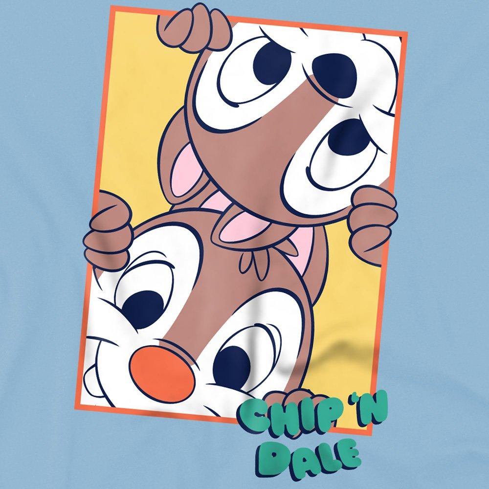 Light Blue - Disney - Chip N Dale Peeking Box Kids T-Shirt Light Blue - 2