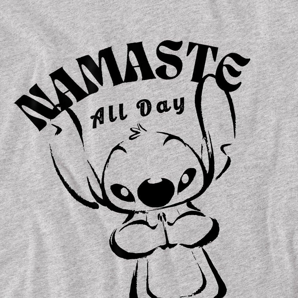 Light Grey - Disney - Lilo & Stitch Namaste All Day Kids T-Shirt Light G - 2