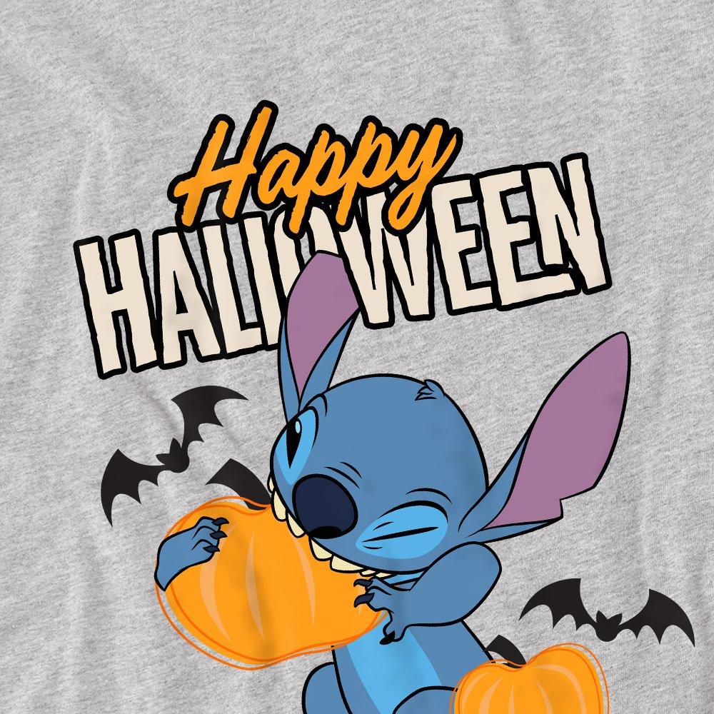 Light Grey - Disney - Lilo & Stitch Happy Halloween Kids T-Shirt Light G - 2