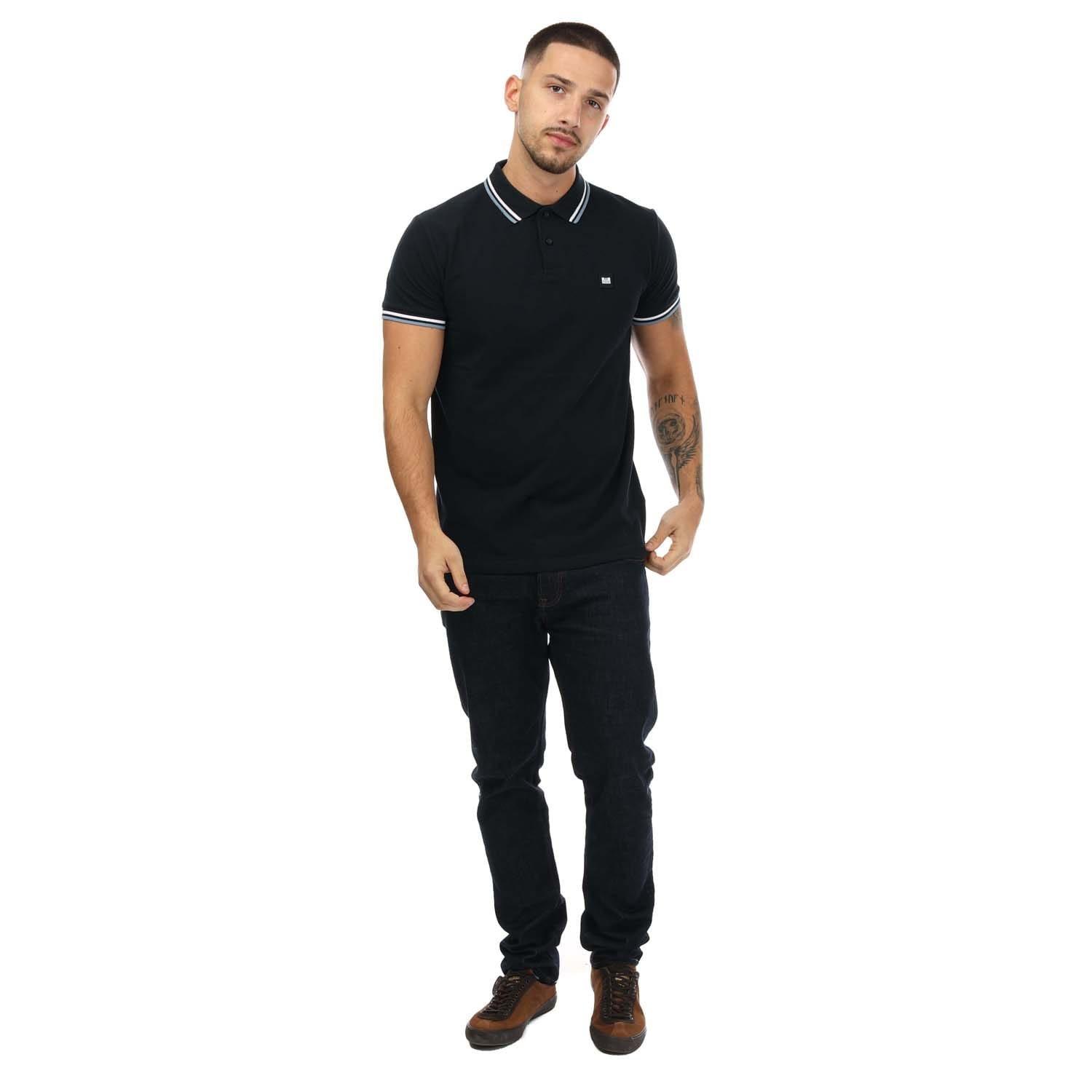 Navy - Weekend Offender - Vancouver Tipped Polo Shirt - 3