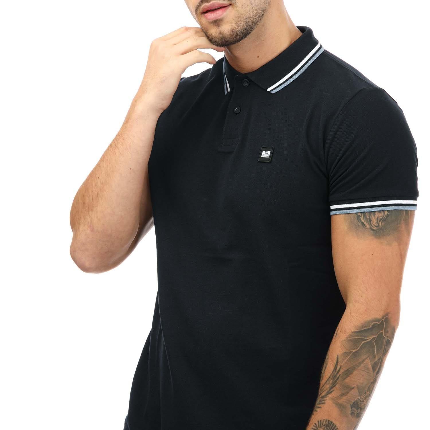 Navy - Weekend Offender - Vancouver Tipped Polo Shirt - 5