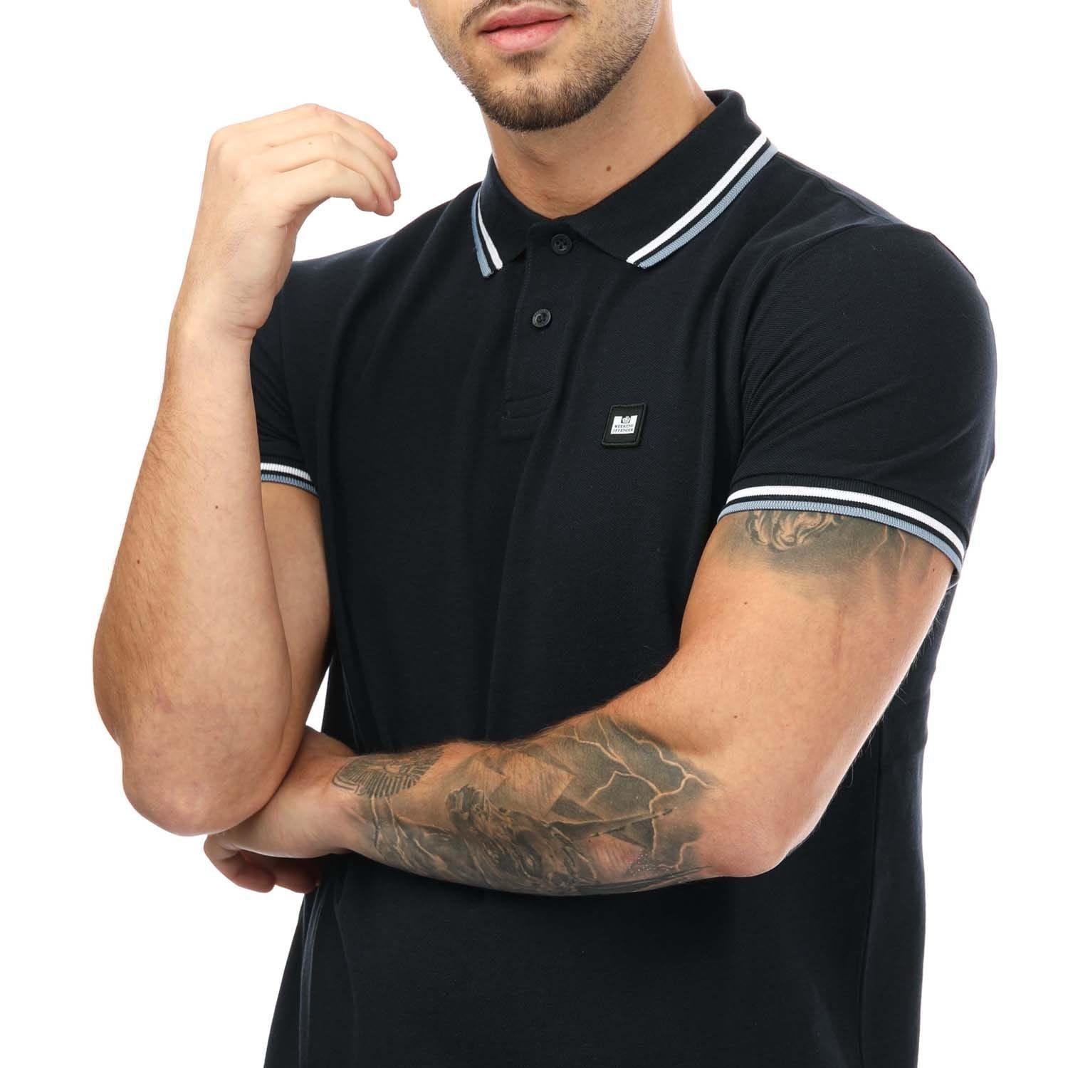 Navy - Weekend Offender - Vancouver Tipped Polo Shirt - 6