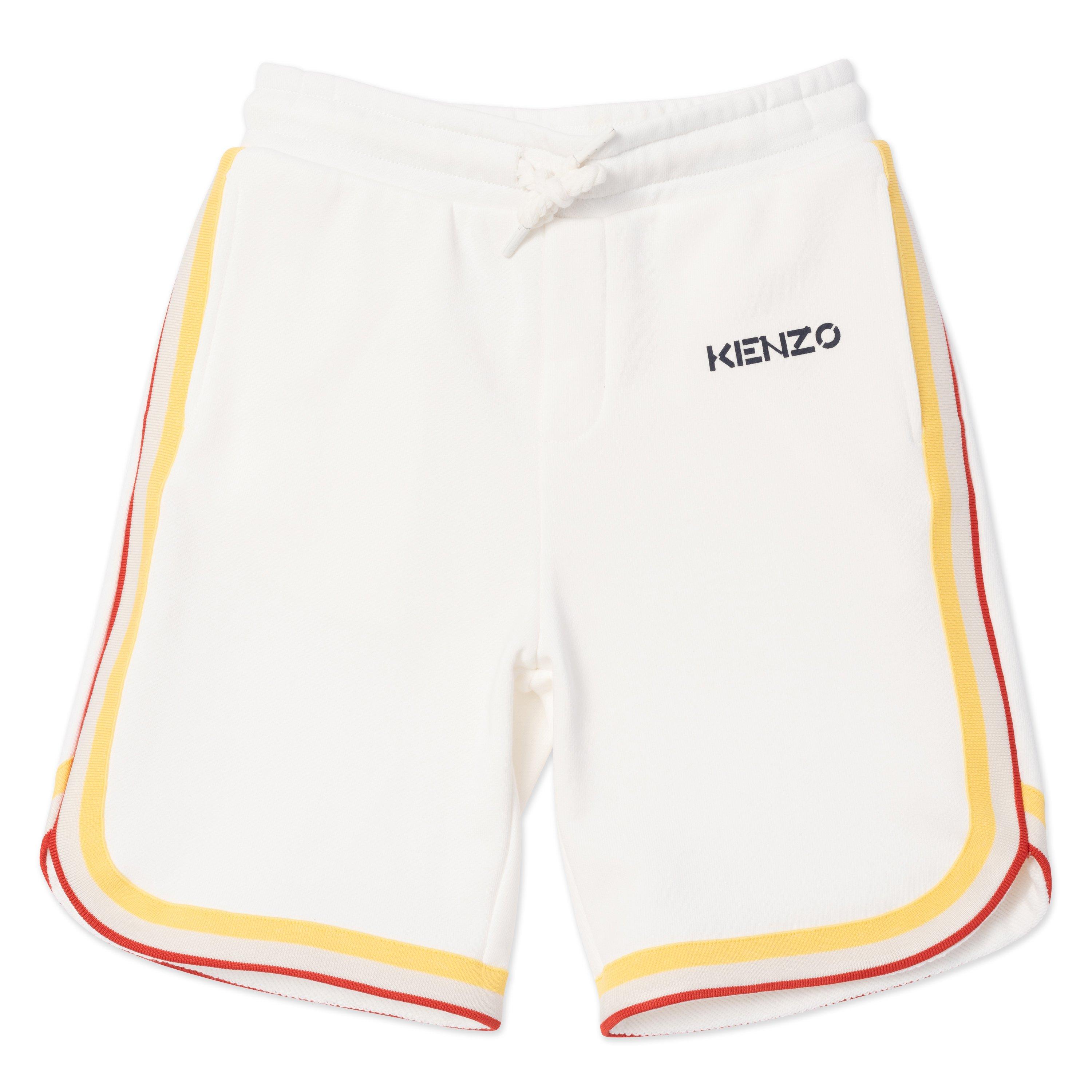 Chinchila - Kenzo - Kids' Fleece Jogger Shorts - 1