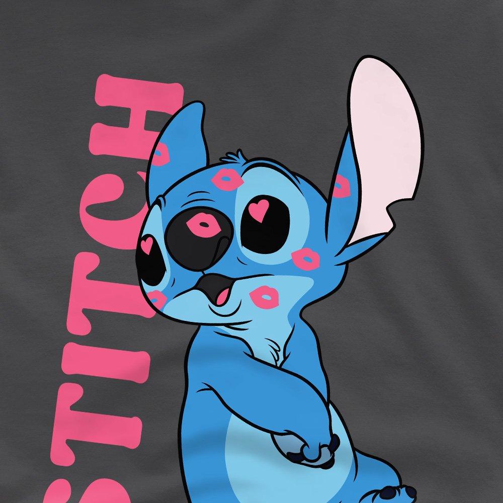 Charcoal - Disney - Lilo & Stitch Covered In Kisses Kids T-Shirt Charc - 2