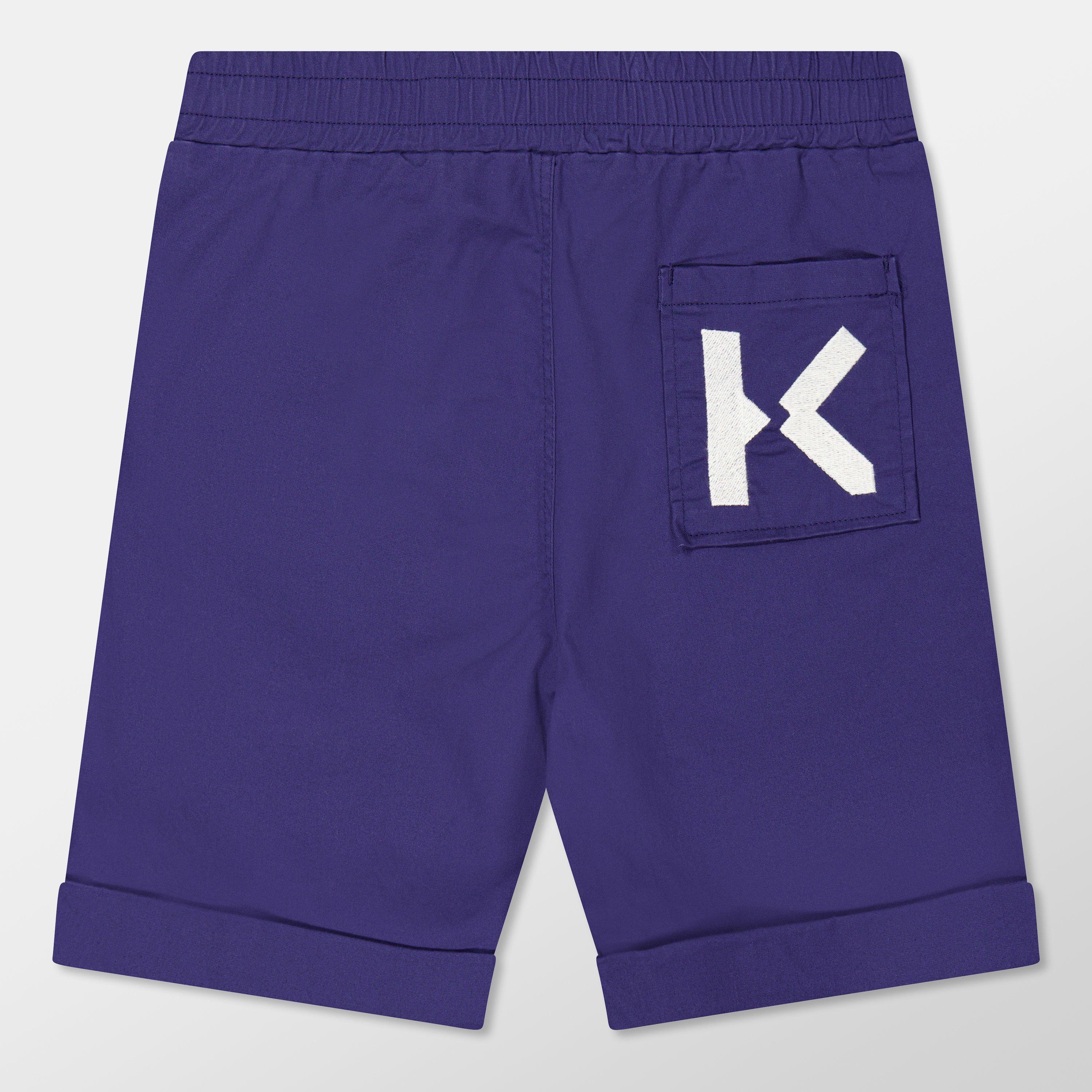 Navy - Kenzo - Kids Jersey Shorts, Casual Fabric - 2