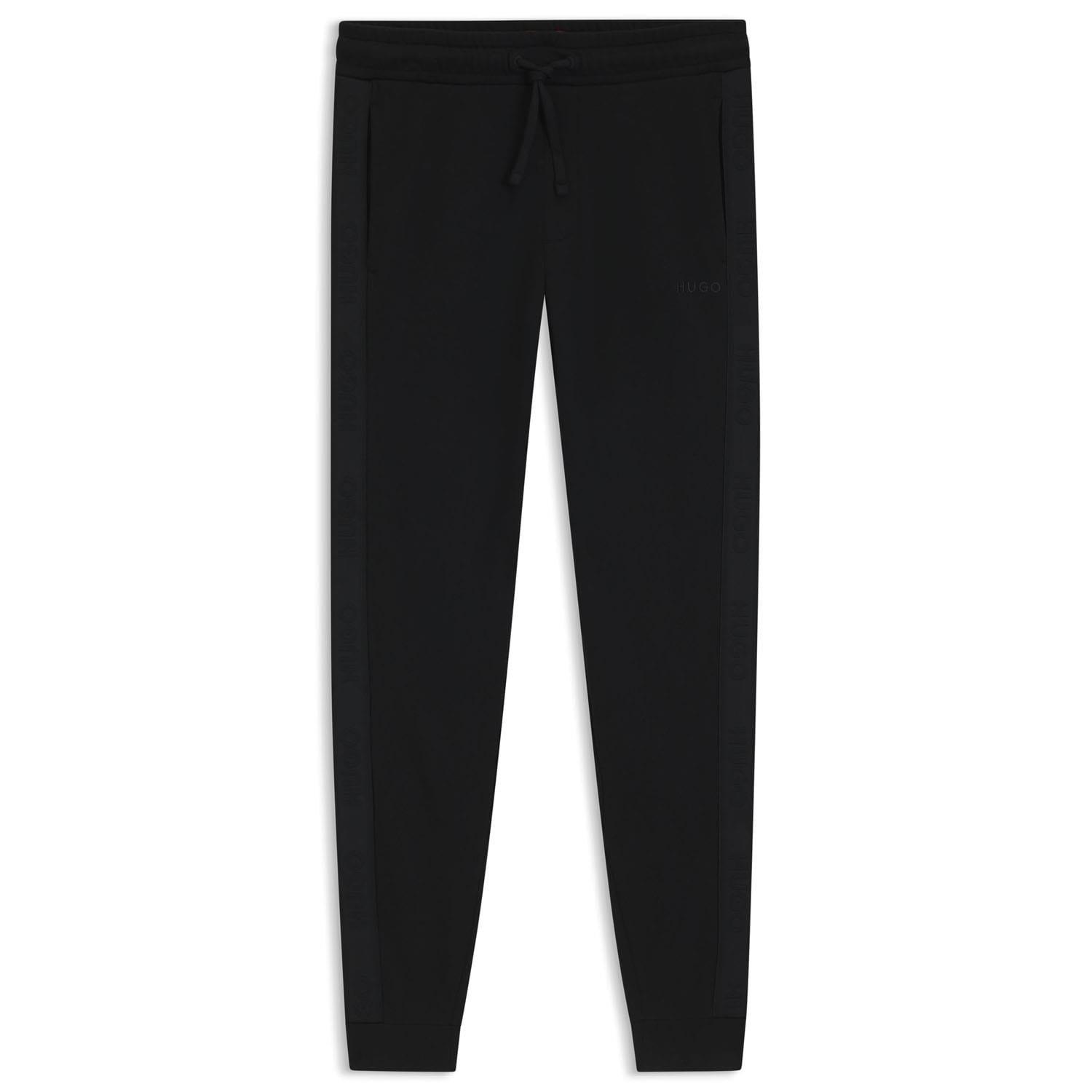 Black - Hugo - Tonal Logo Tracksuit Bottoms - 5