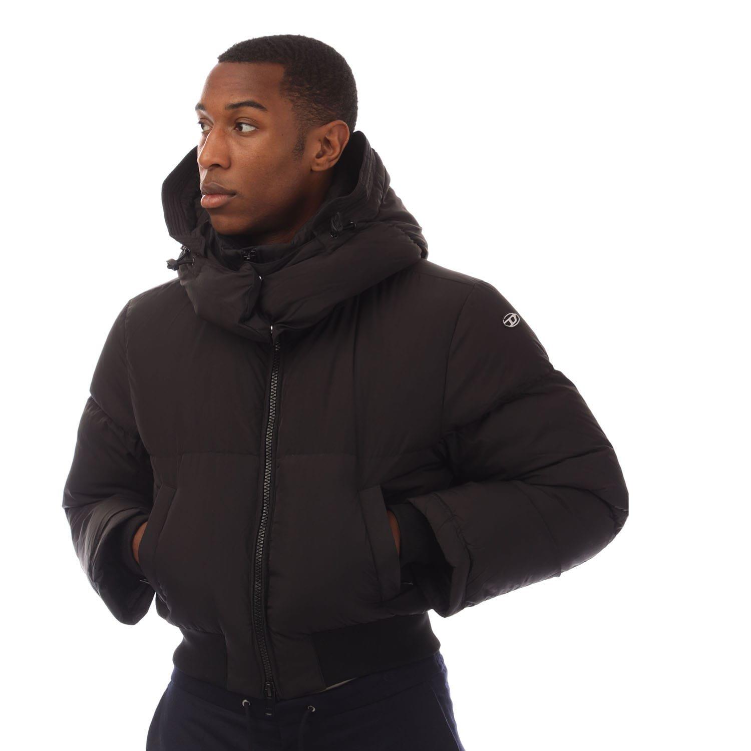 Black - Diesel - W-Peyt-Short Down Jacket - 3