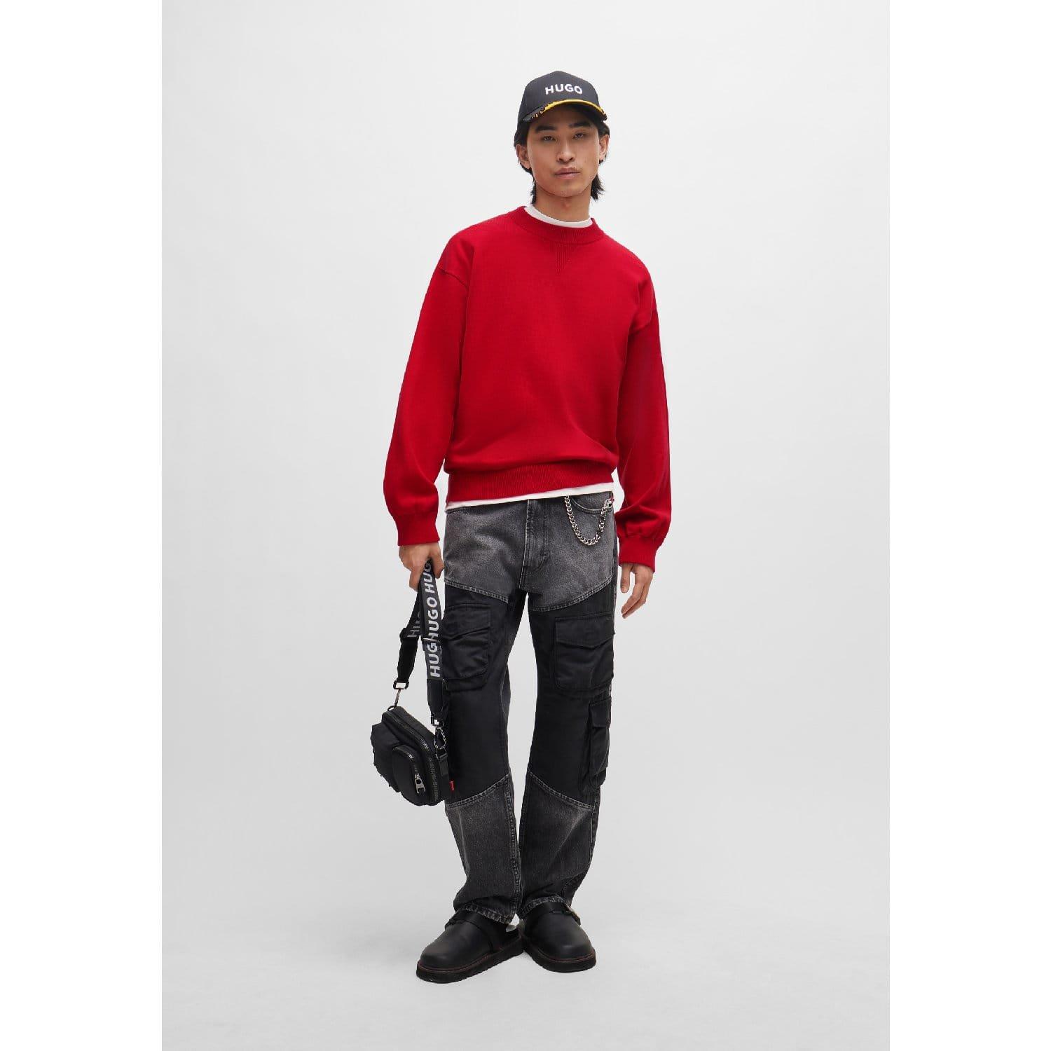 Pink - Hugo - Swart Knitted Sweatshirt - 5