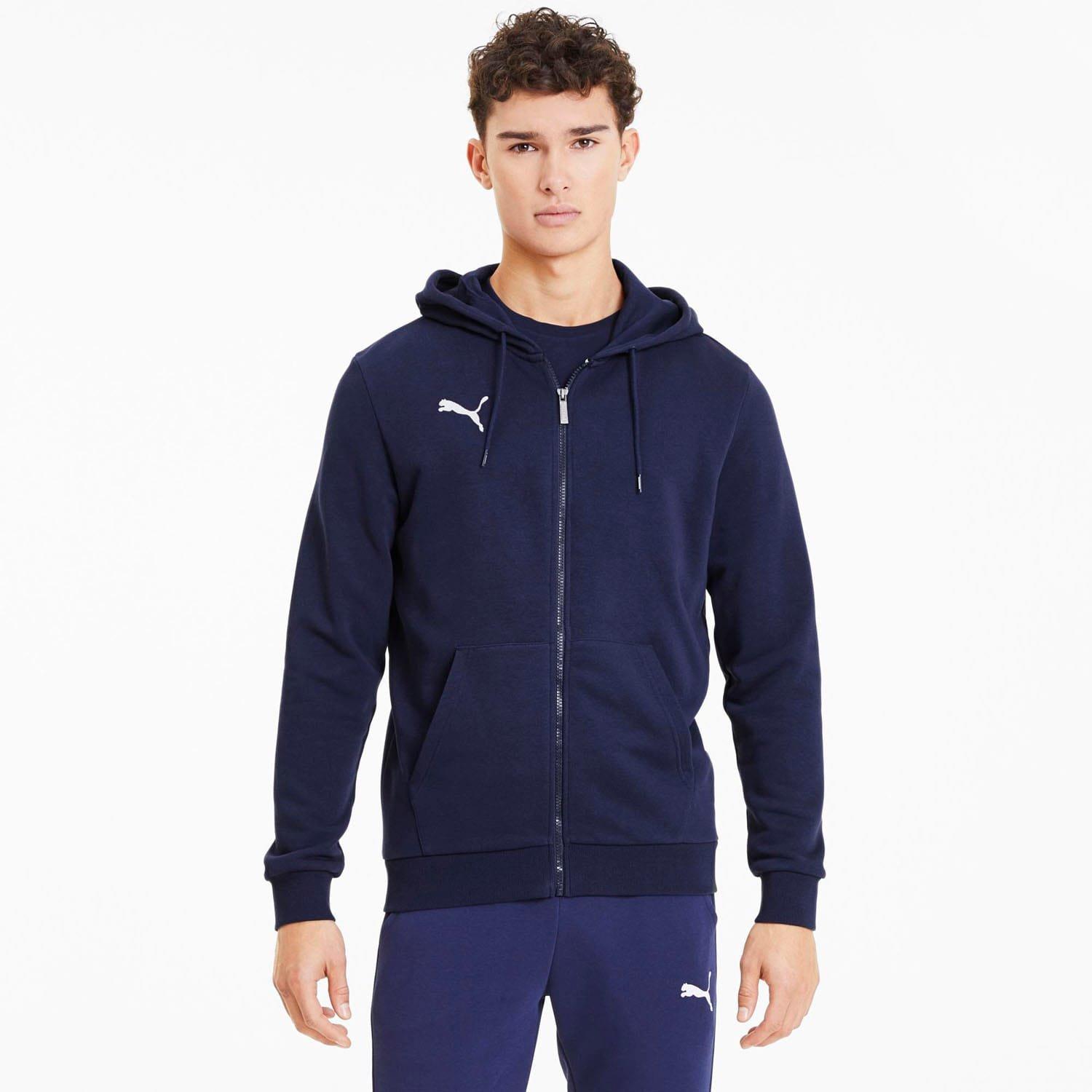 Blue Navy - Puma - TeamGOAL 23 Casuals Hooded Jacket - 3