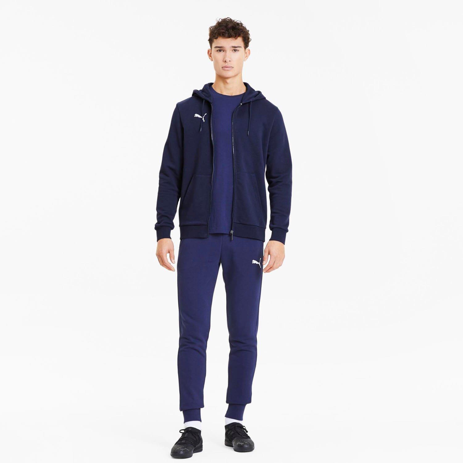 Blue Navy - Puma - TeamGOAL 23 Casuals Hooded Jacket - 5