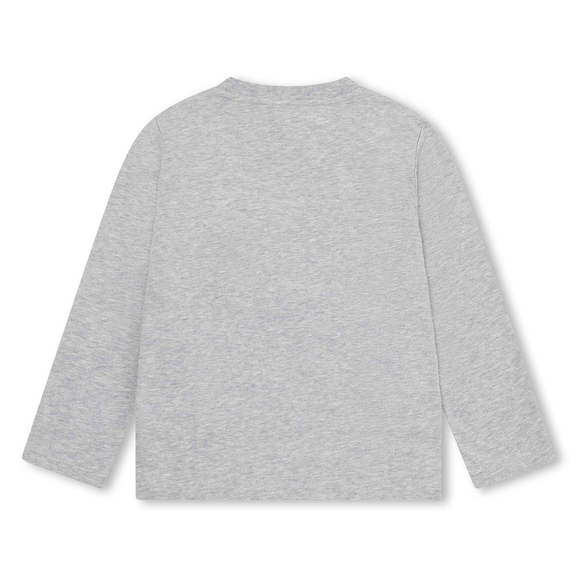 Grey Marl - Kenzo - Kids' Logo Regular Fit T-Shirt - 2