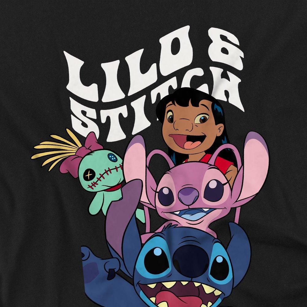 Black - Disney - Lilo & Stitch Character Montage Kids T-Shirt Black - 2