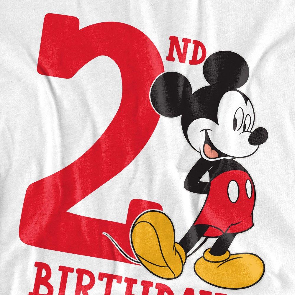 White - Mickey Mouse - Mickey Mouse 2Nd Birthday Shirt Kids T-Shirt White - 2