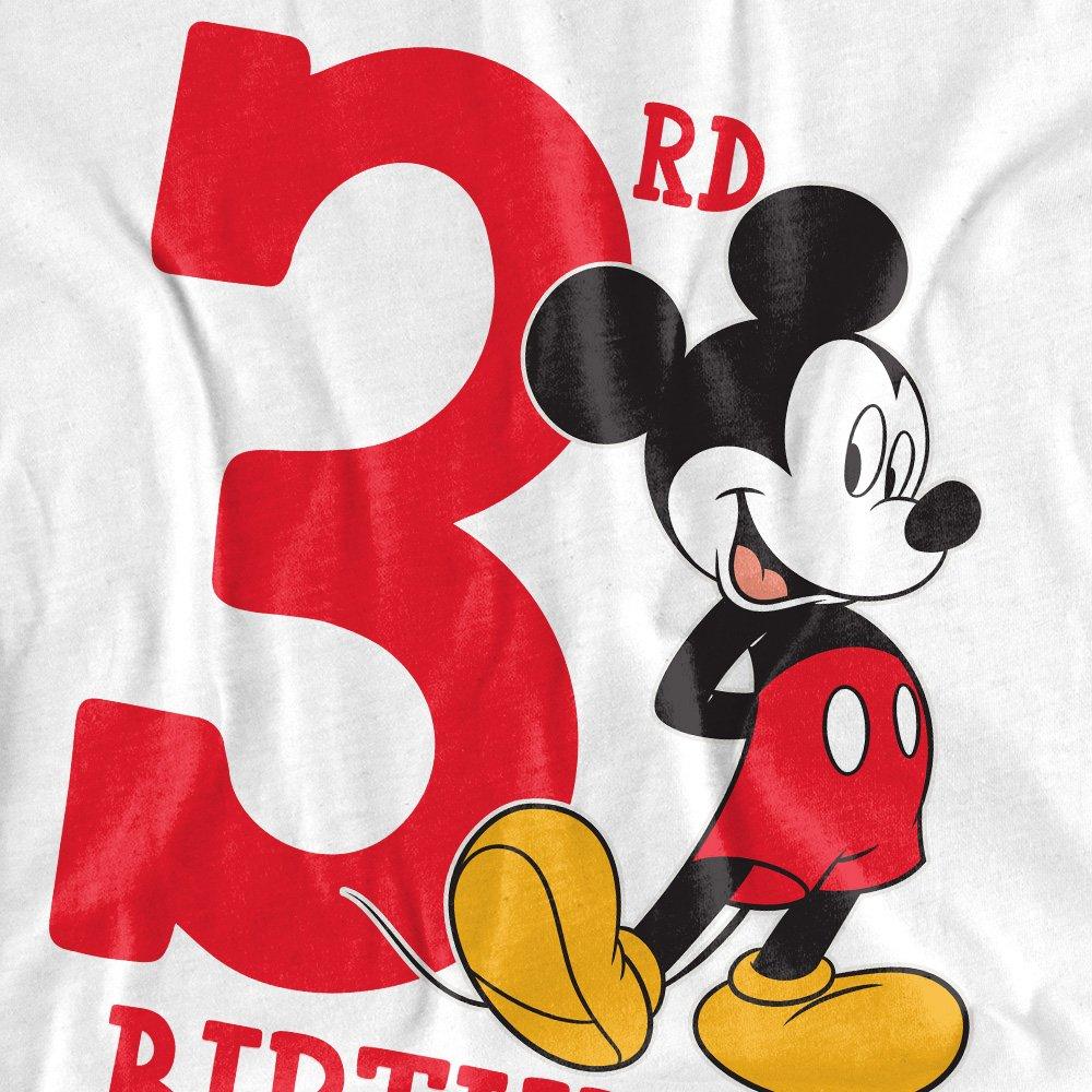White - Mickey Mouse - Mickey Mouse 3Rd Birthday Shirt Kids T-Shirt White - 2