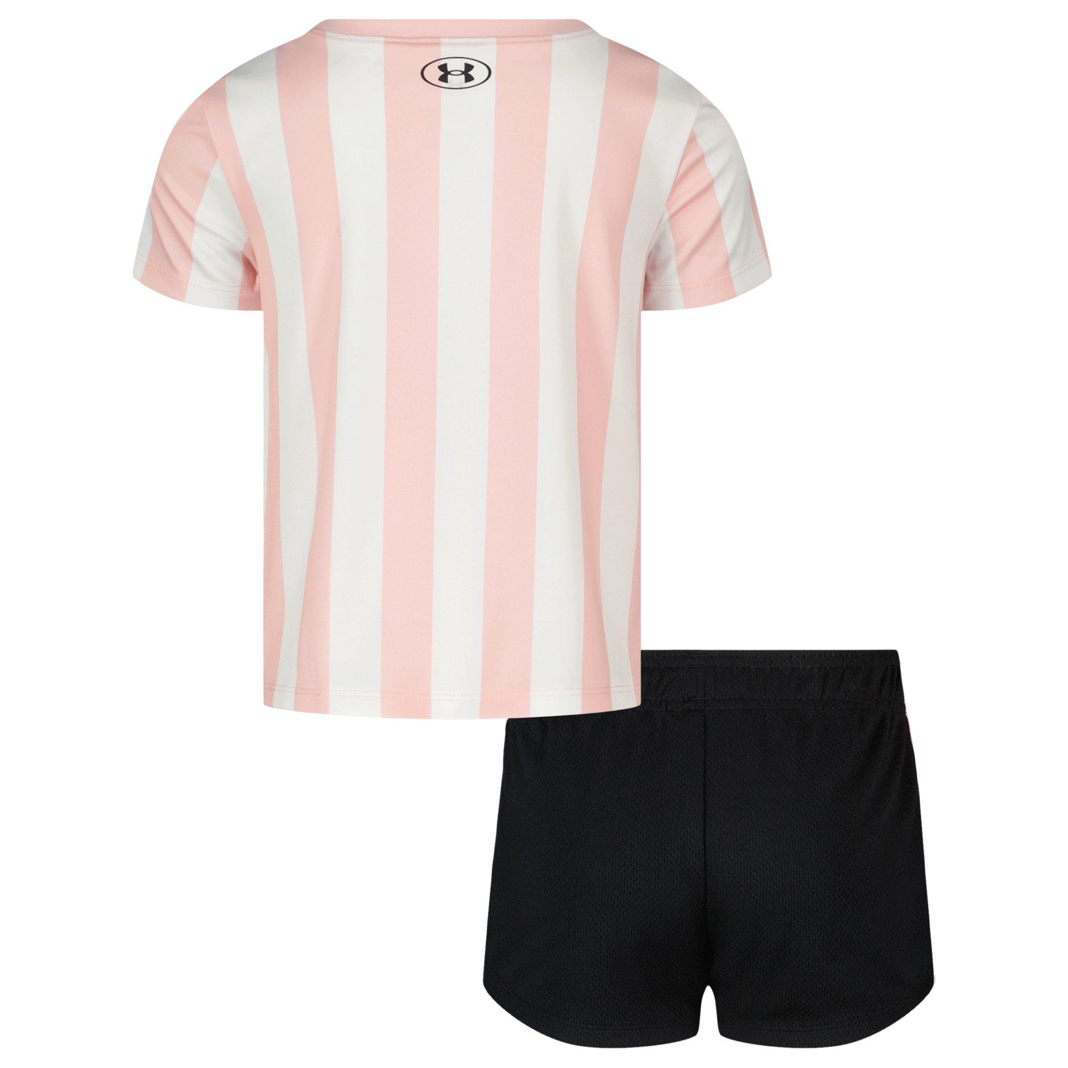 Rosa/Negro - Under Armour - UA Tee MeshShort Set In63 - 2