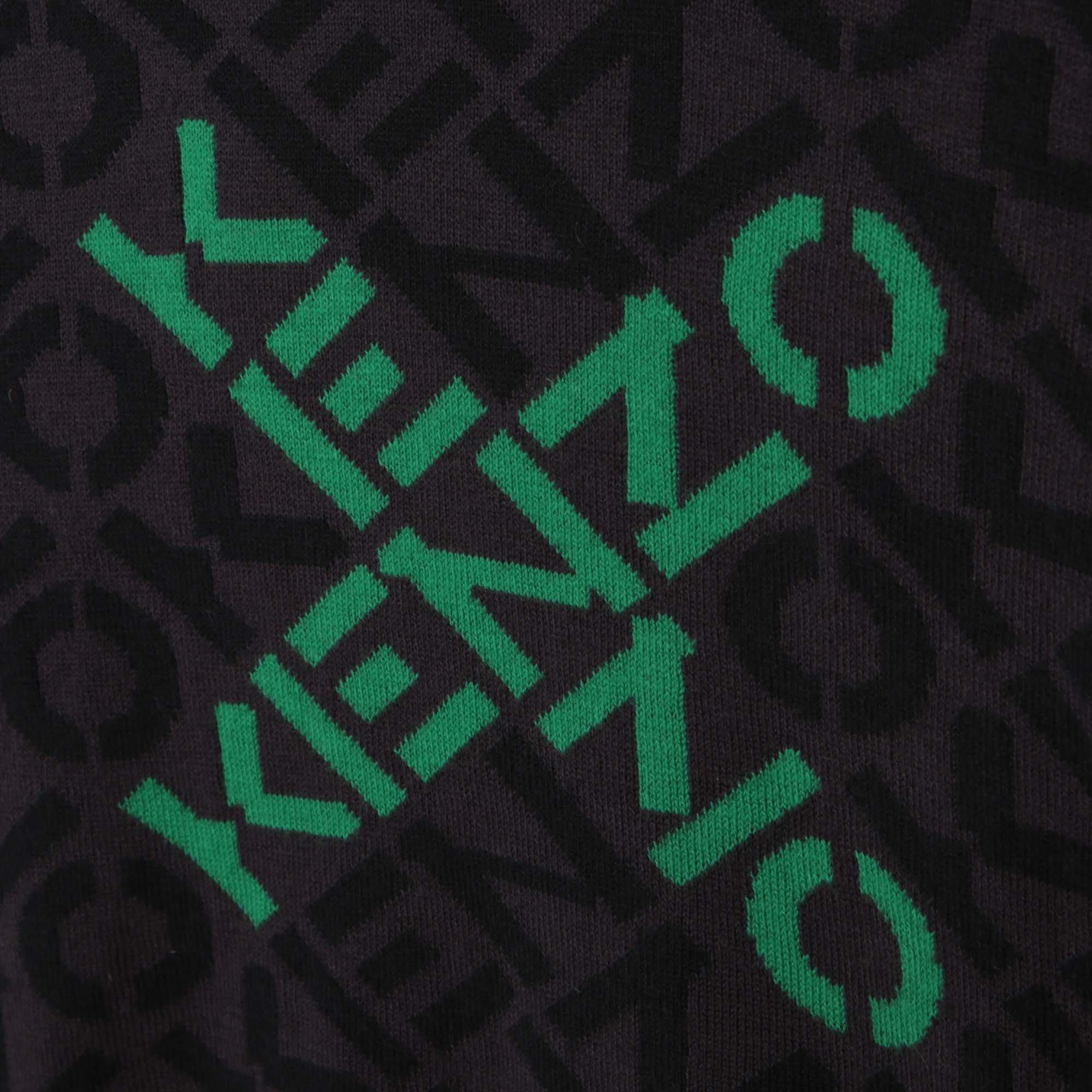 Dark Grey - Kenzo - Kids' Cross Logo Crew Sweatshirt - 3
