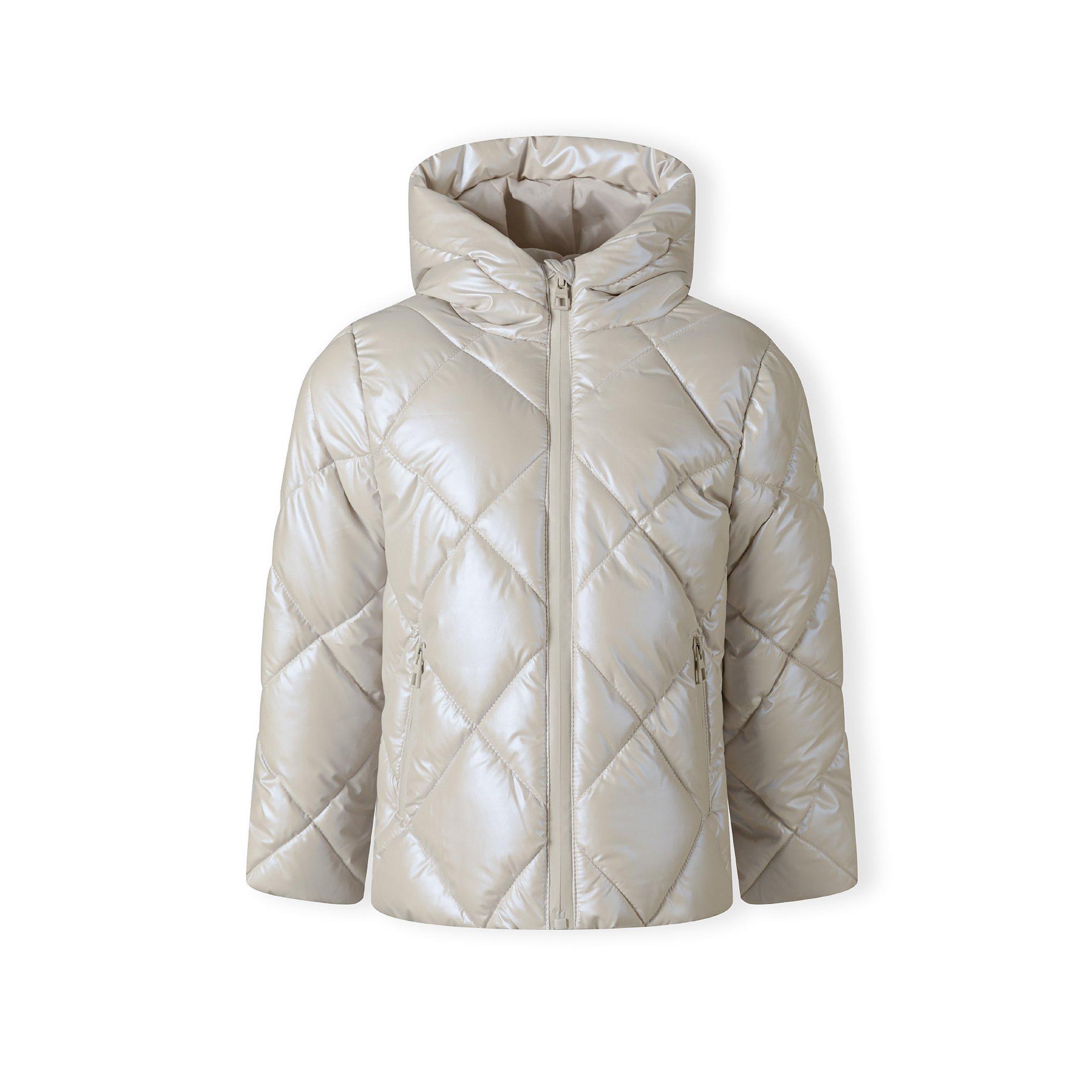 Off White - Minoti - Girls quilted jacket with hood and zip pockets cream - 1