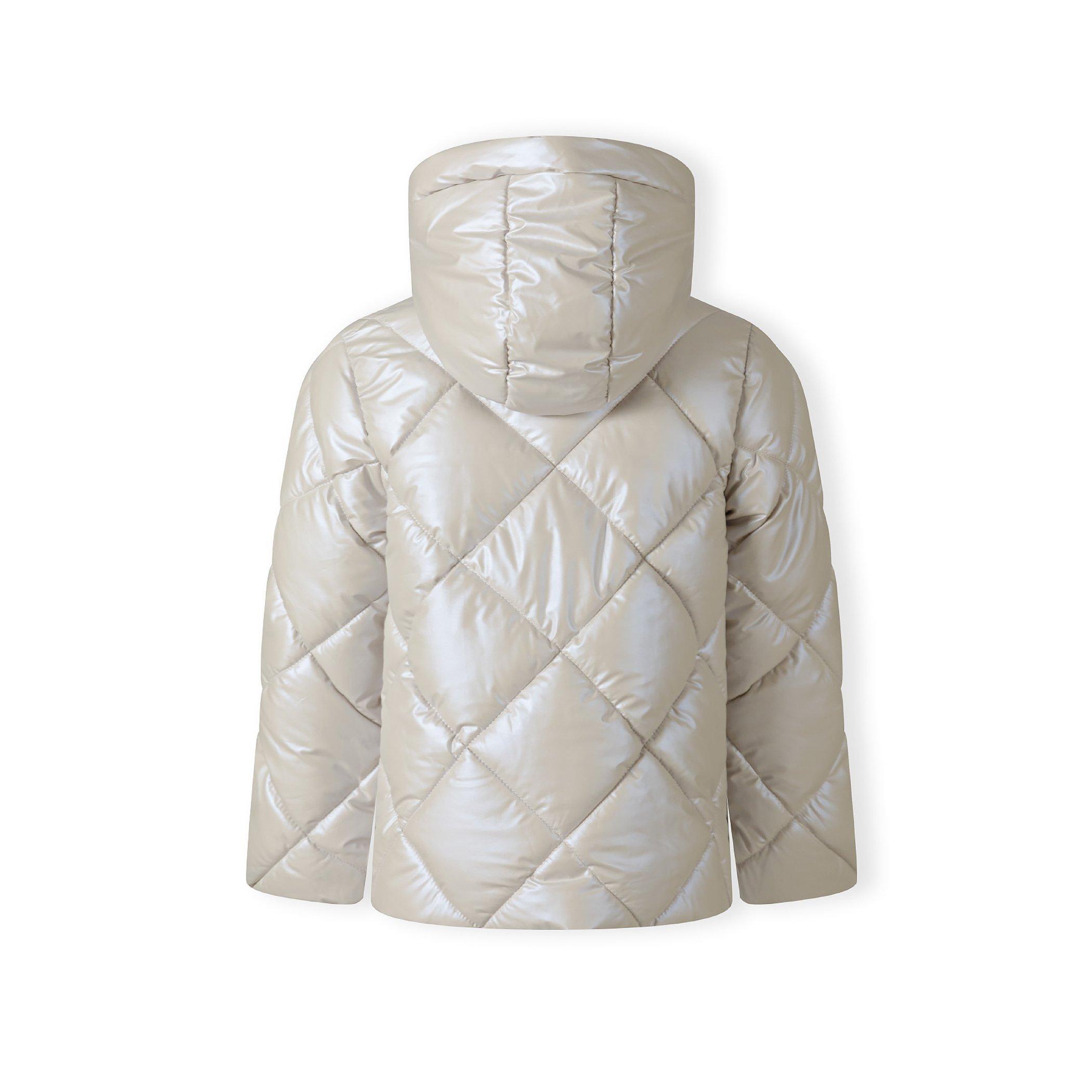 Off White - Minoti - Girls quilted jacket with hood and zip pockets cream - 3