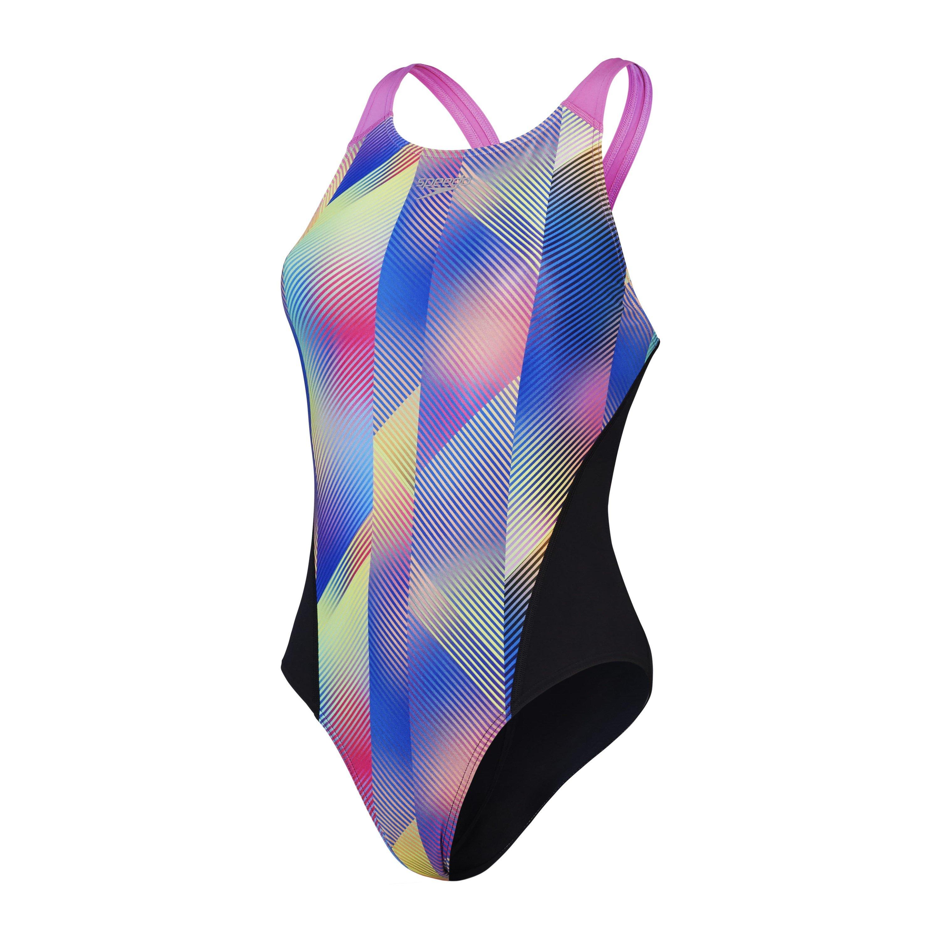 Multi Colour - Speedo - Allover Digital Recordbreaker 1 Piece Swimsuit - 1