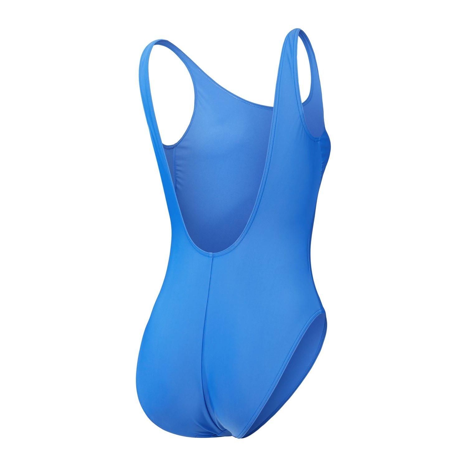 Blue - Speedo - Logo Deep U-Back 1 Piece Swimsuit - 2