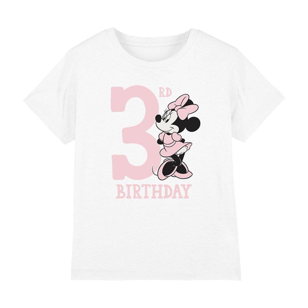 White - Minnie Mouse - Minnie Mouse 3Rd Birthday Shirt T-Shirt White - 1
