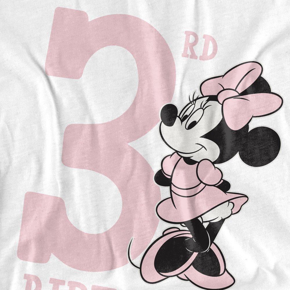 White - Minnie Mouse - Minnie Mouse 3Rd Birthday Shirt T-Shirt White - 2