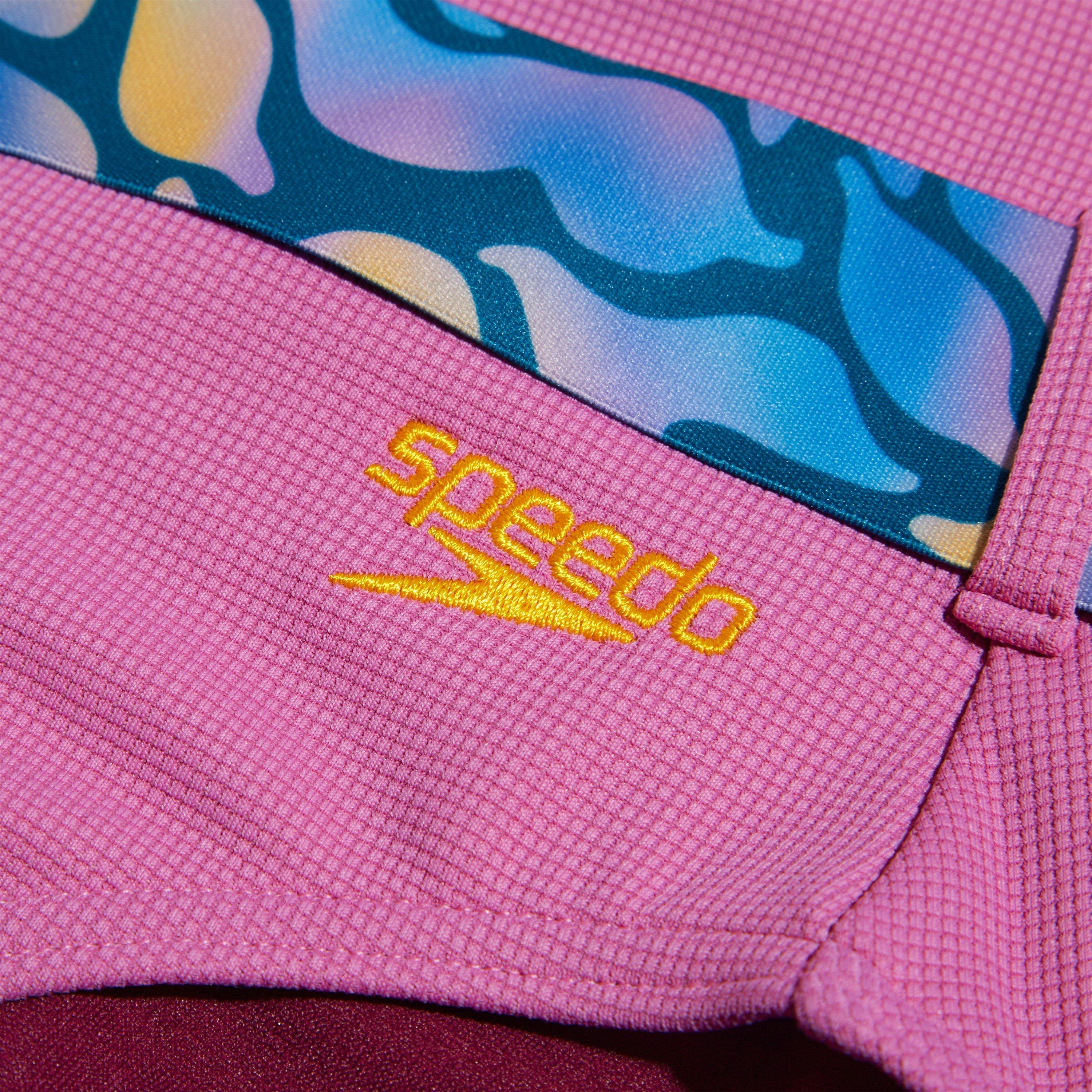 Pink - Speedo - Belted Deep U-Back 1 Piece Swimsuit - 2