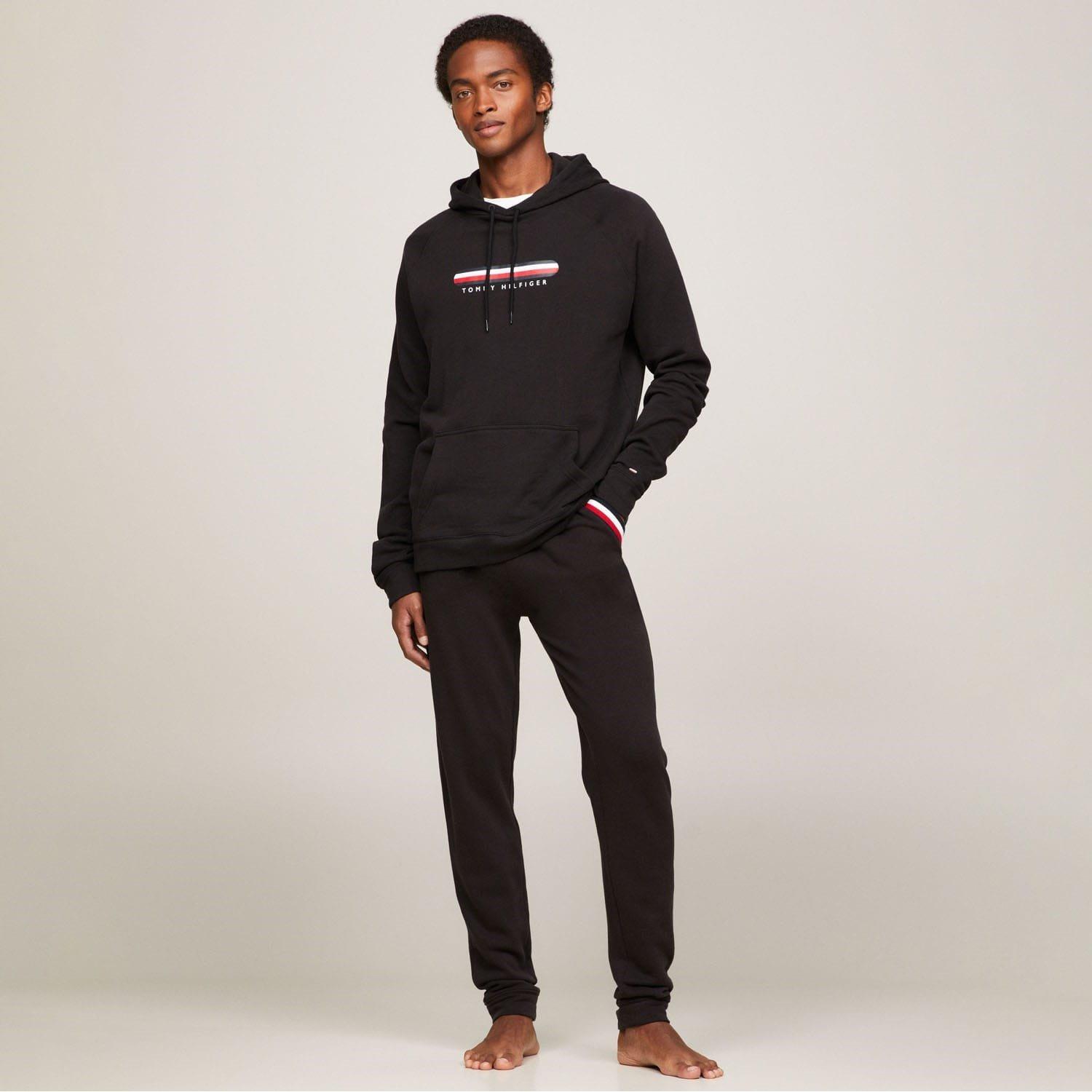 Black - Tommy Hilfiger - Logo Lounge Hoodie - 3