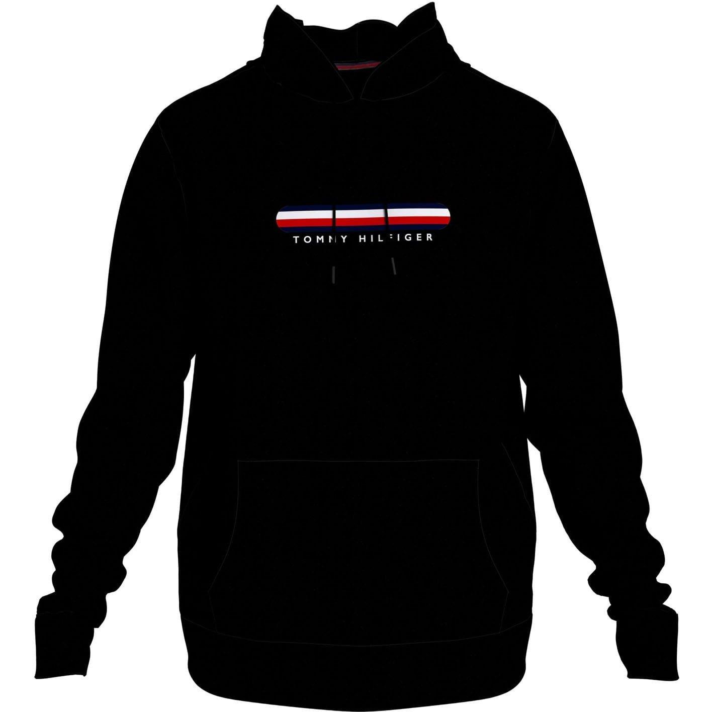 Black - Tommy Hilfiger - Logo Lounge Hoodie - 4