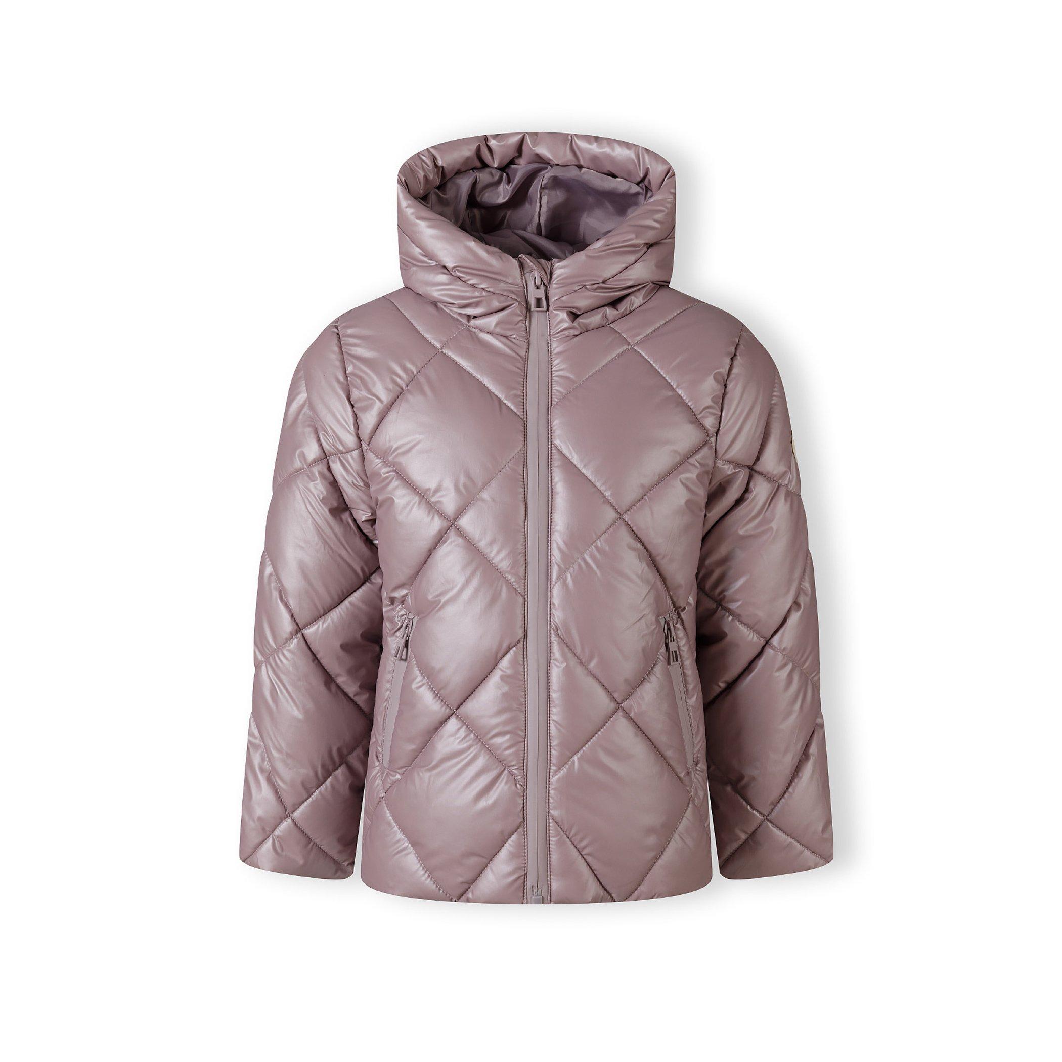 Lilac - Minoti - Girls quilted jacket with hood and zip pockets lilac - 1