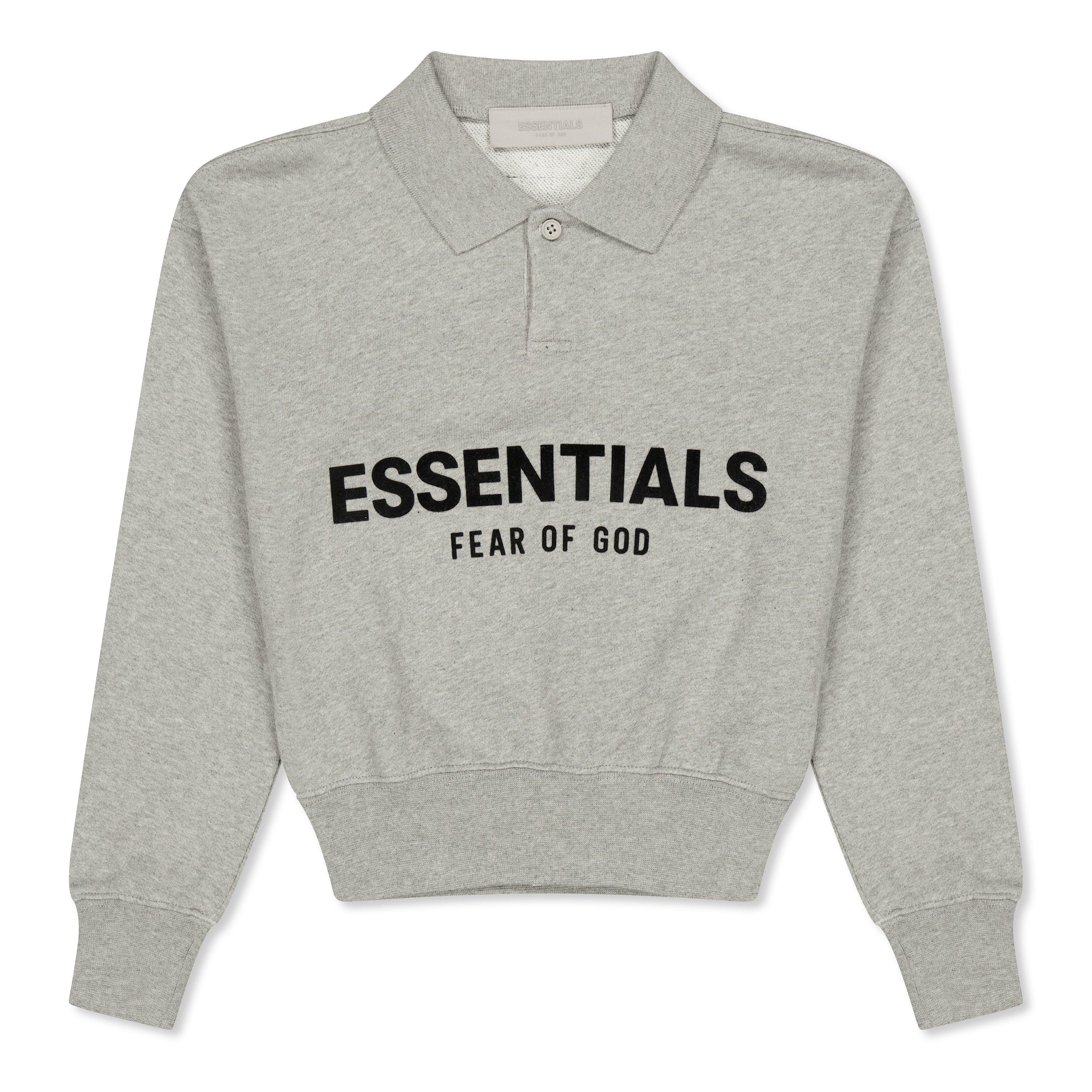 Dark Oatmeal - Fear Of God Essentials - Unisex Kids' Core Long Sleeve Polo Shirt - 1
