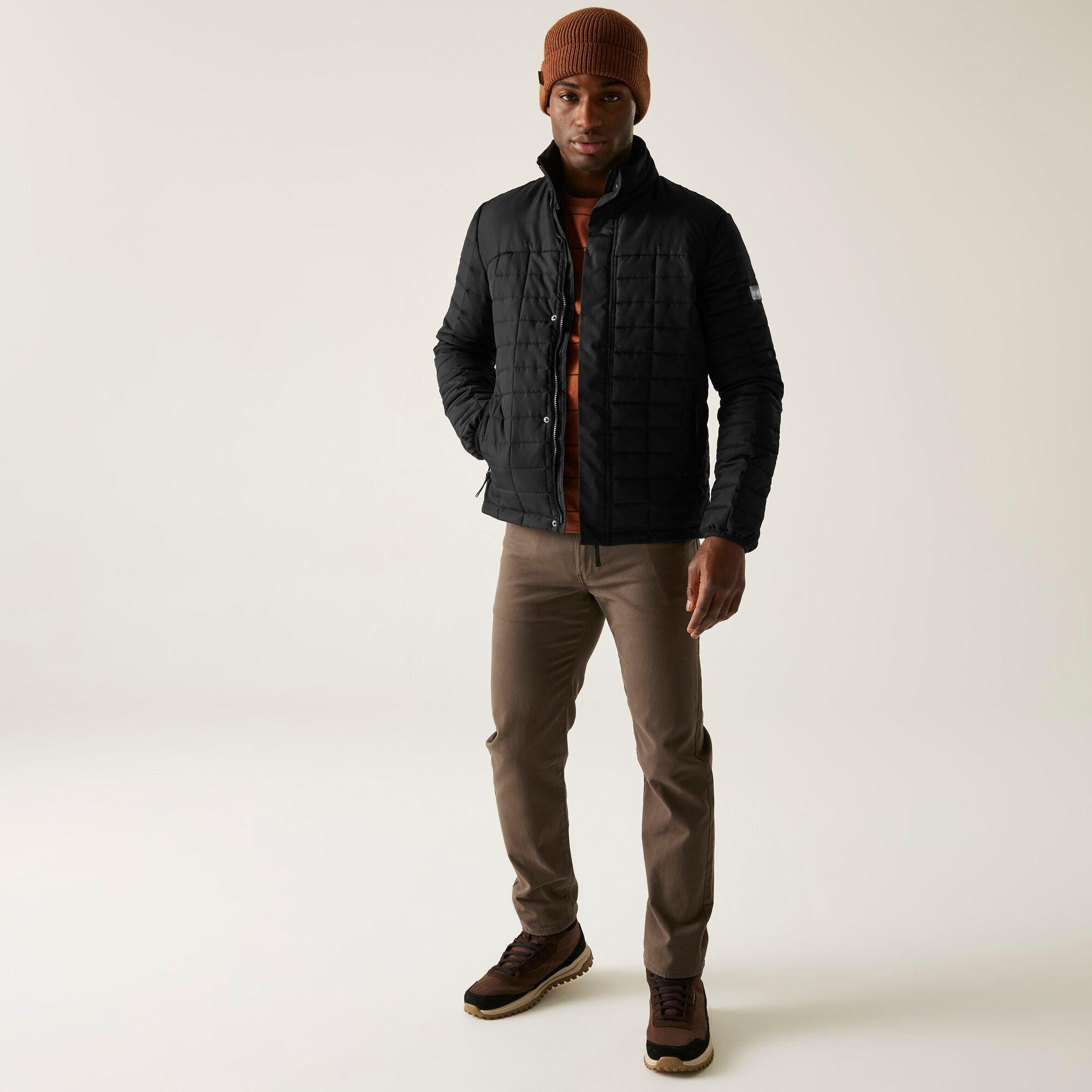 Black - Regatta - Men's Haire Quilted Jacket - 3