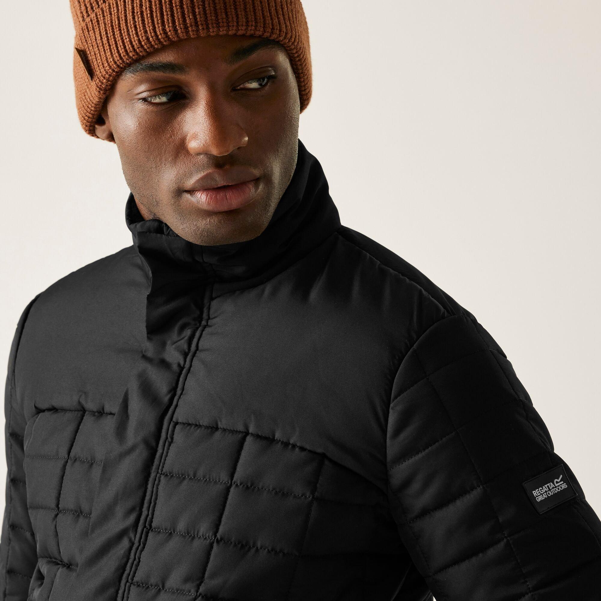 Black - Regatta - Men's Haire Quilted Jacket - 4