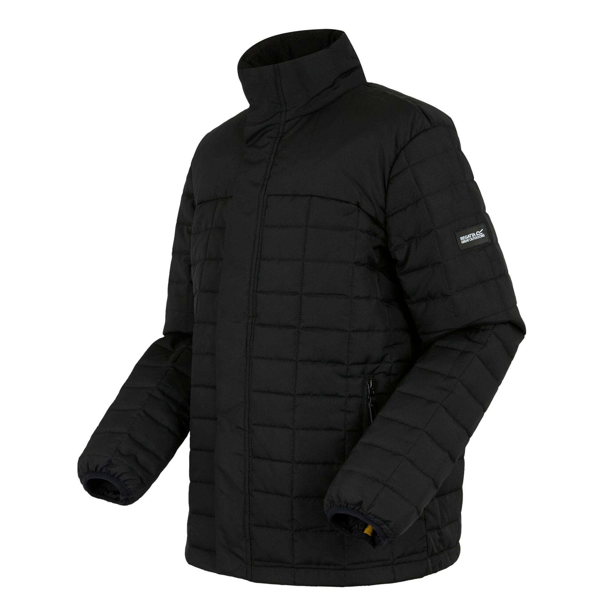Black - Regatta - Men's Haire Quilted Jacket - 7