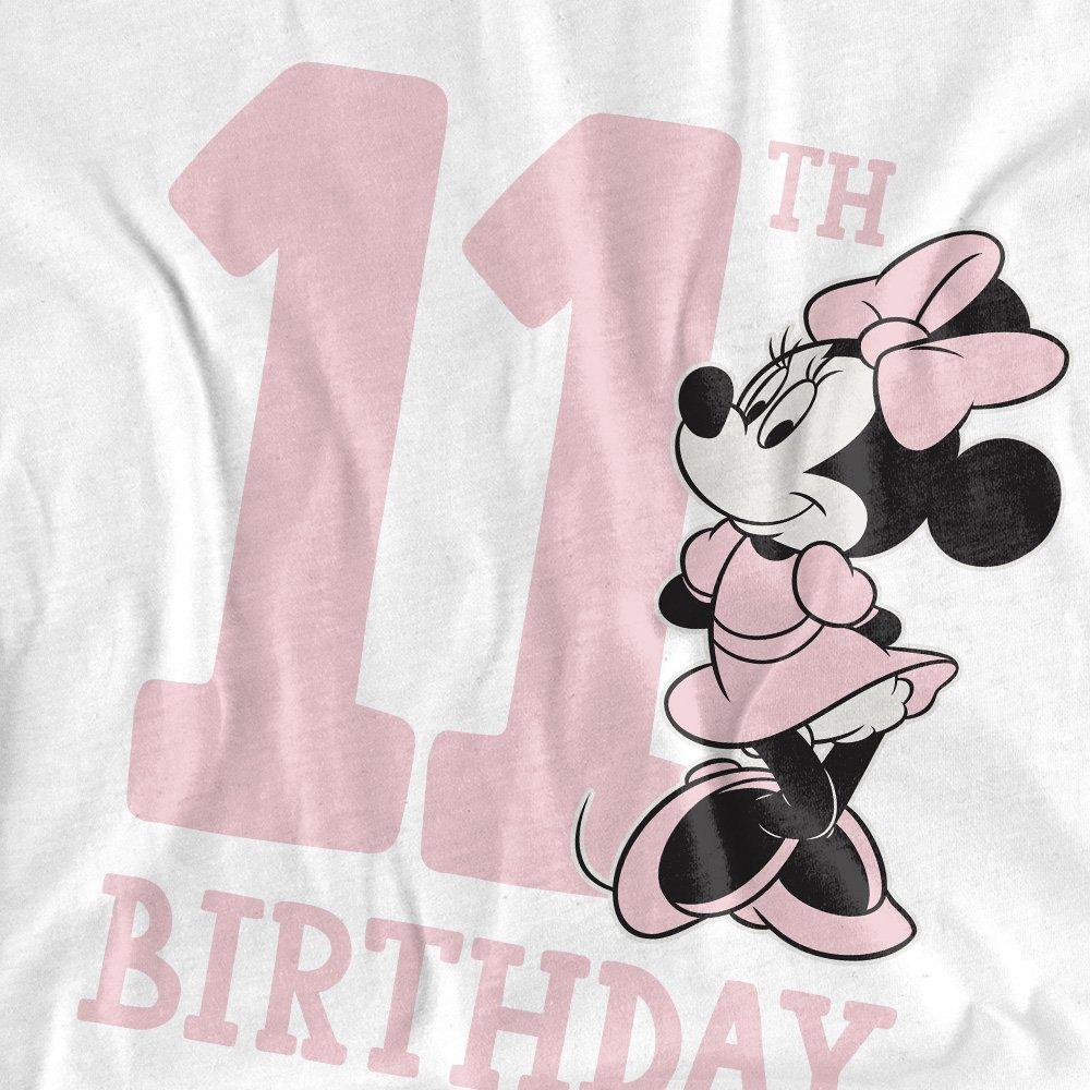 White - Minnie Mouse - Minnie Mouse 11Th Birthday Shirt T-Shirt White - 2