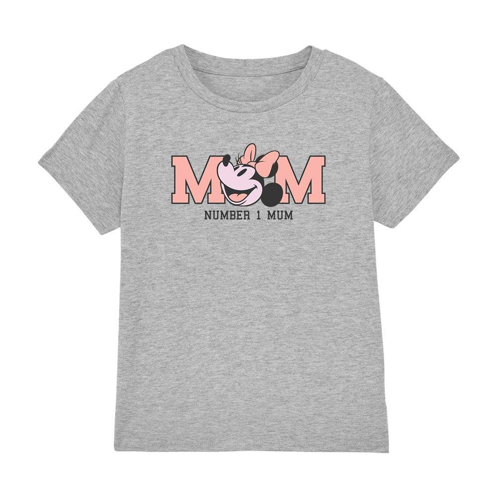 Light Grey - Minnie Mouse - Minnie Mouse MotherS Day Number 1 Mum T-Shirt Lig - 1